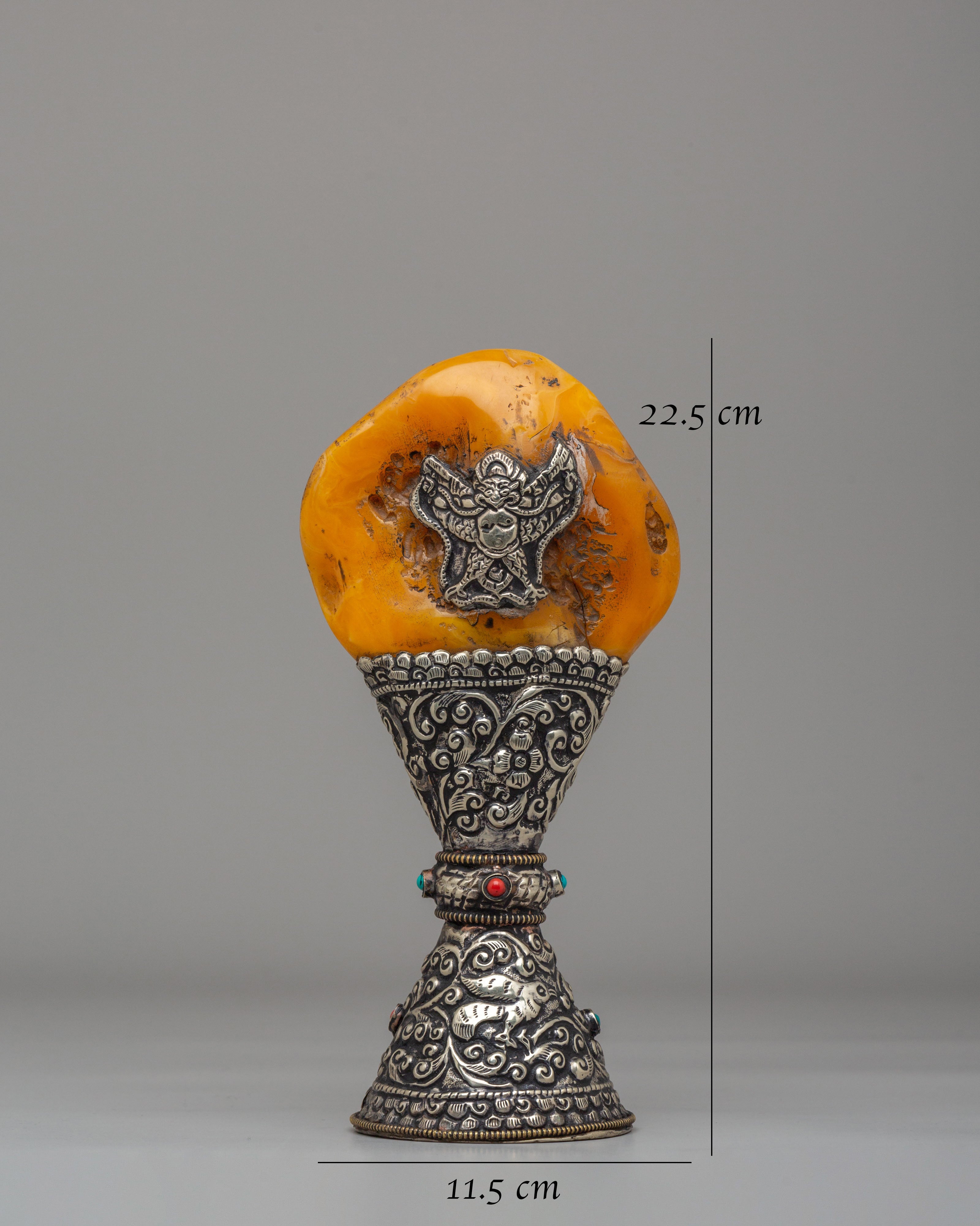 Spiritual Mahakala Engraved Phurba | Sacred Tibetan Ritual Dagger