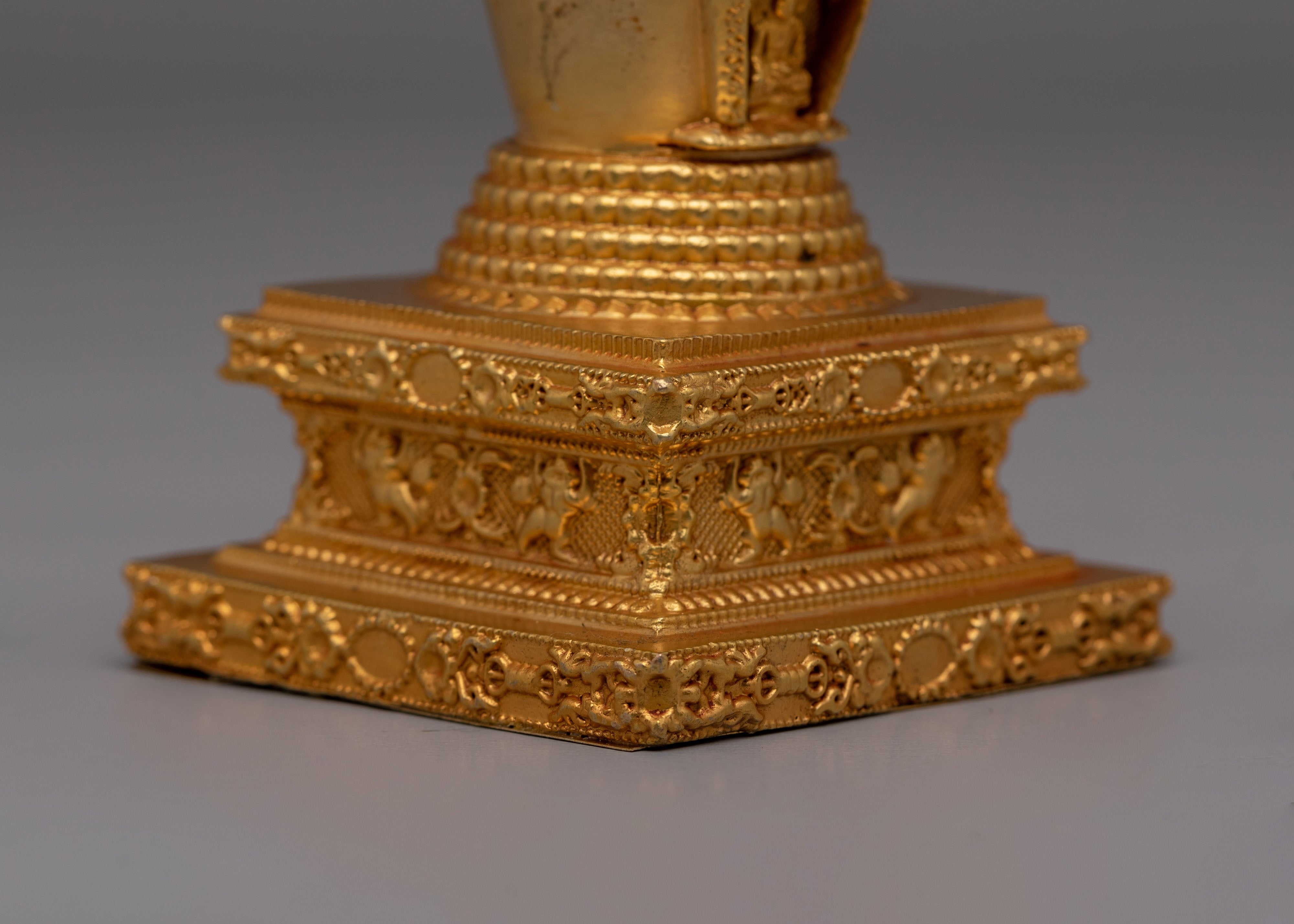 Sacred Tibetan Lotus Blossom Stupa | Buddhist Symbol of Enlightenment