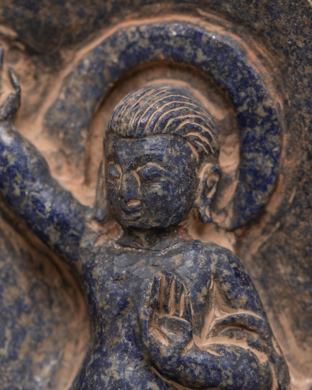 Handmade Siddhartha Gautama Statue | Lapis Lazuli Buddhist Artwork