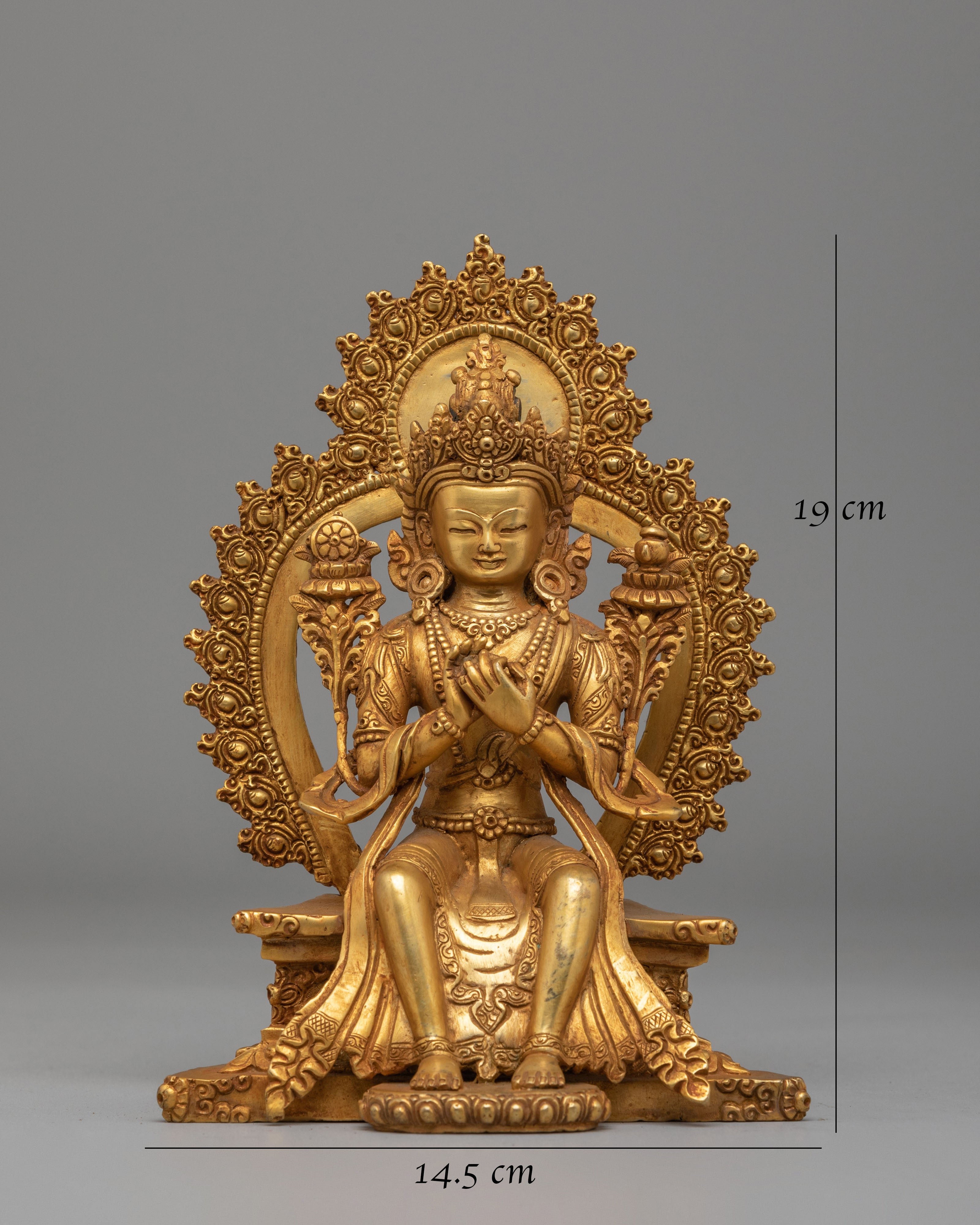 Buddhist Maitreya Buddha Sculpture | Sacred Future Buddha Sculpture