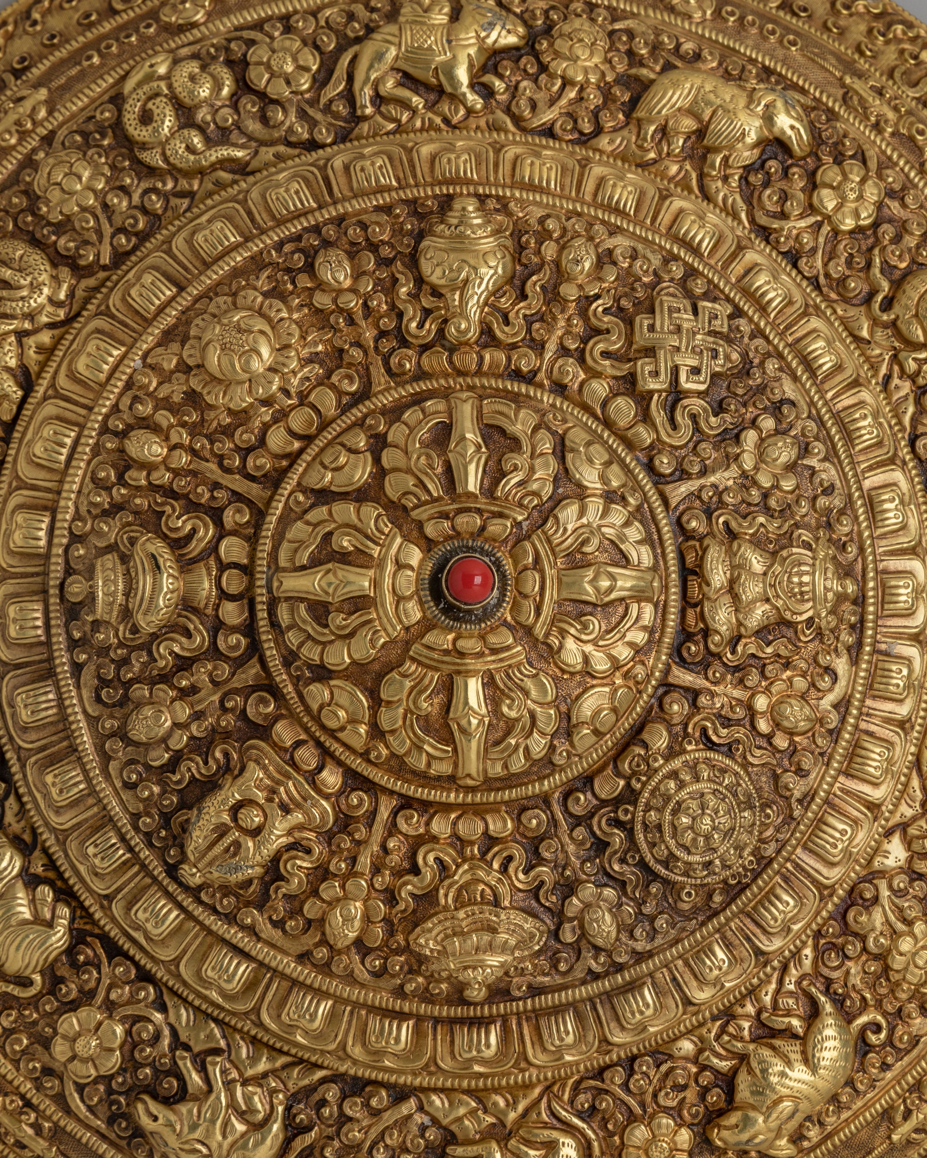 Bishwo Vajra Mandala Wall Hanging | Tibetan Artwork for Spiritual Decor