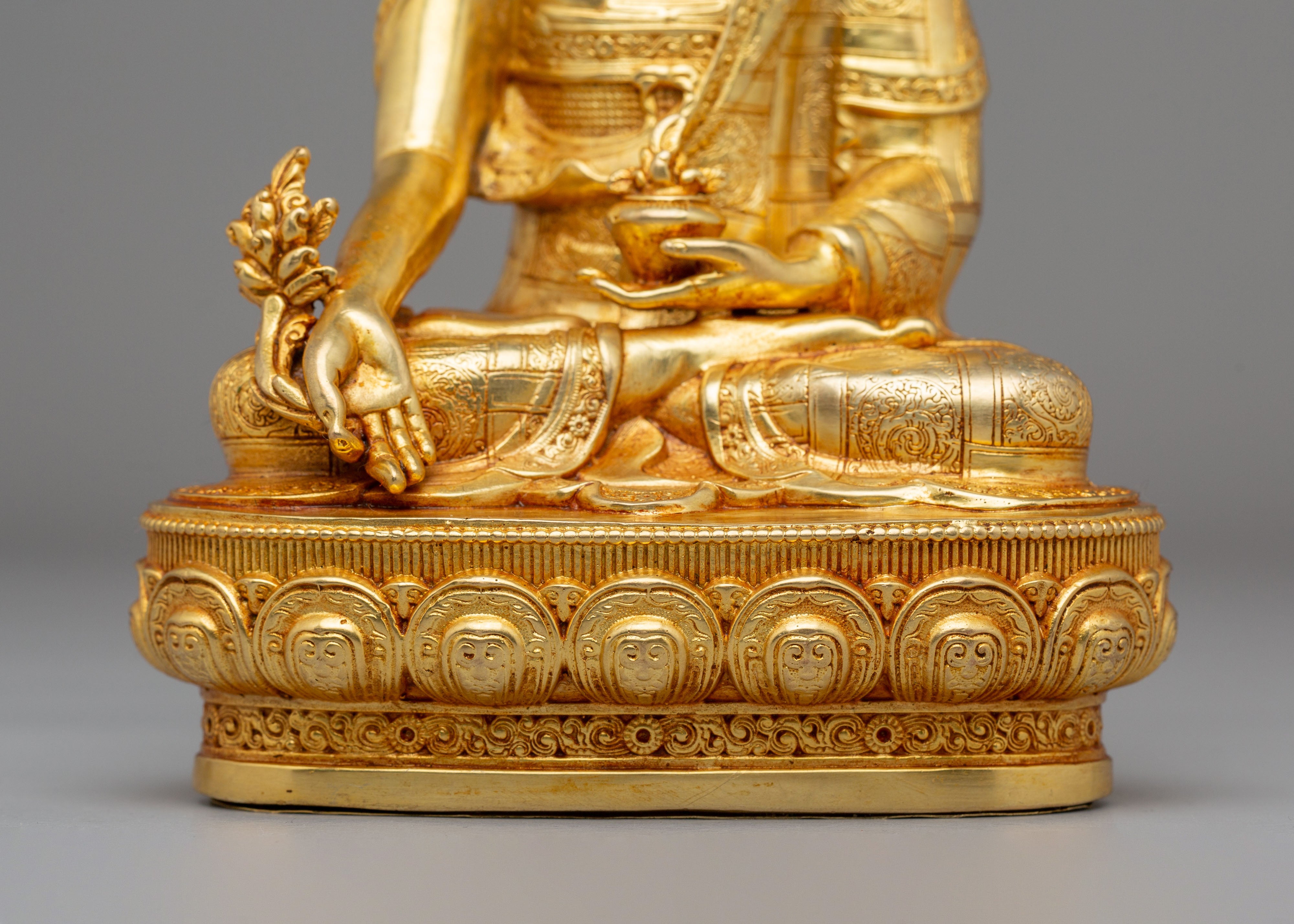Handmade Medicine Buddha Buddhist Statue | Healing & Spiritual Decor