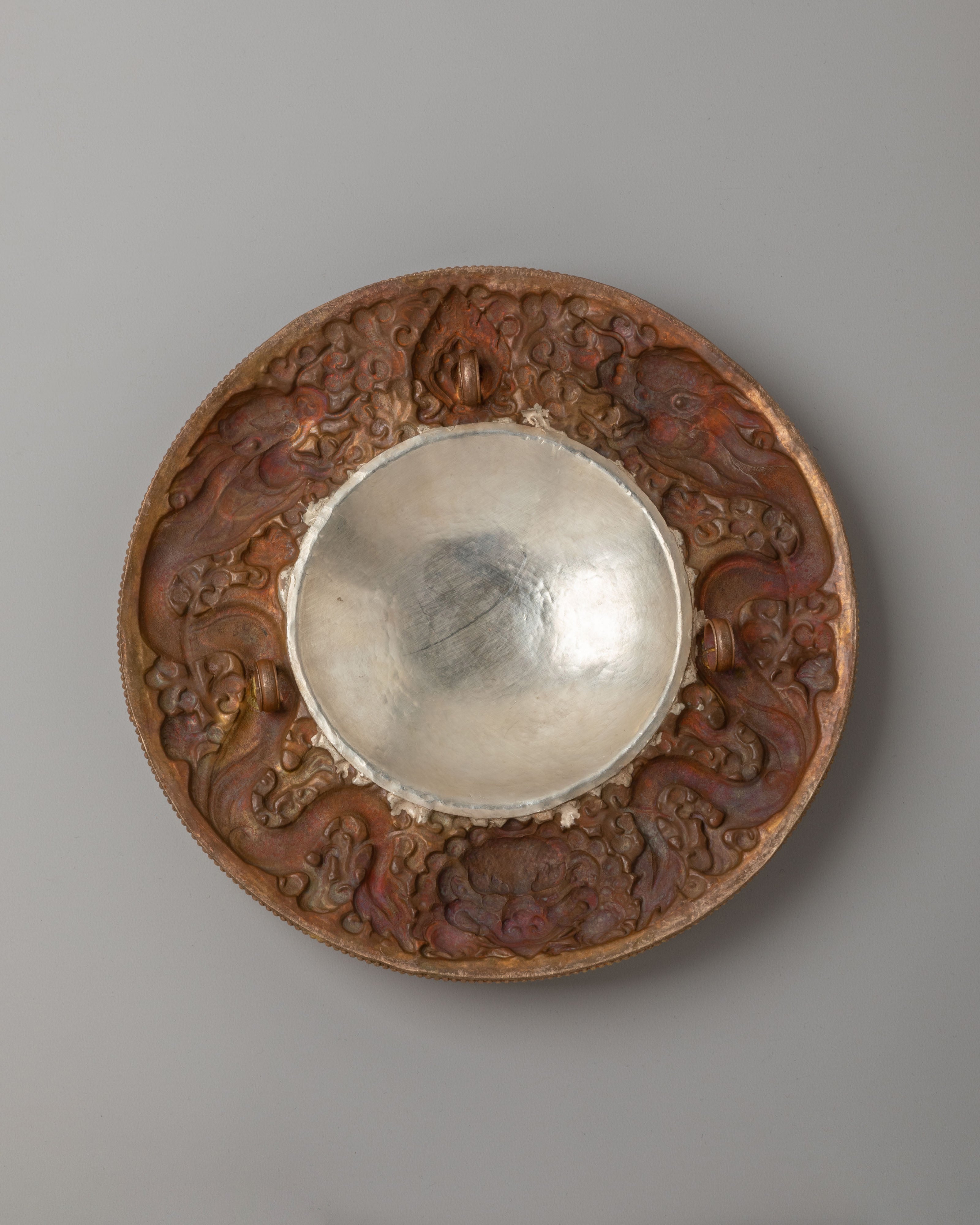 Mantra Carved Mirror | Tibetan Buddhist Ritual Mirror