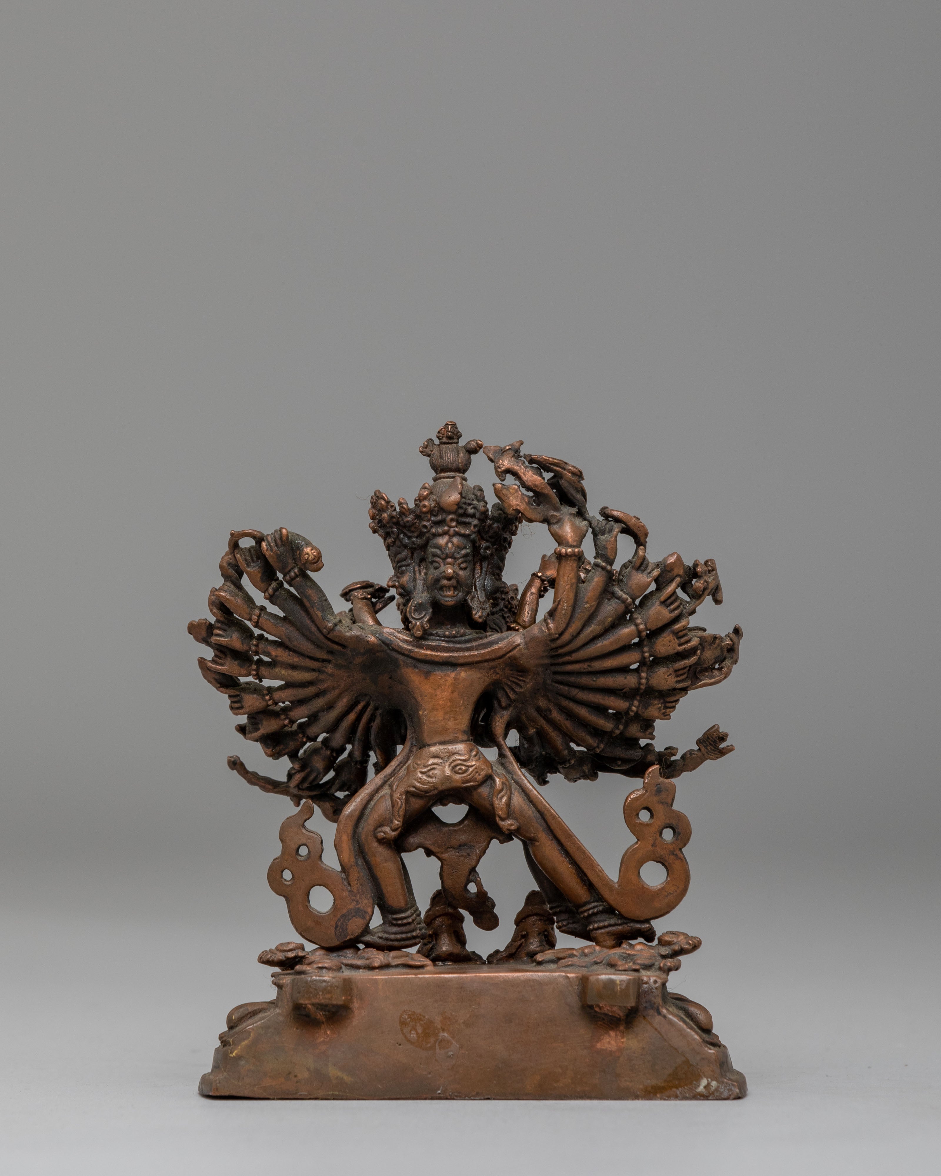 Himalayan Kalachakra Sculpture | Buddhist Kalachakra Deity Figurine
