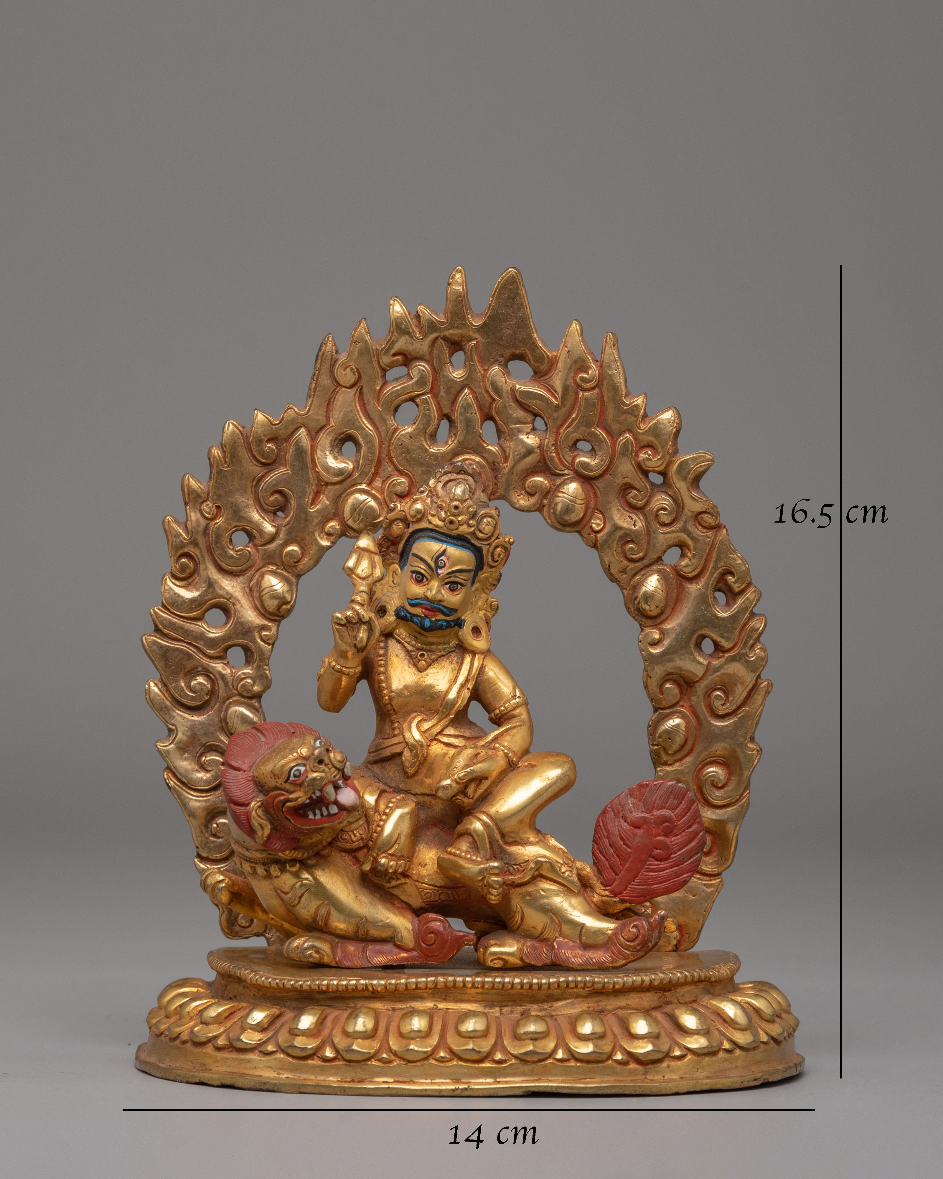 Sacred Tibetan Namtoshe Altar Statue | Wrathful Guardian Deity
