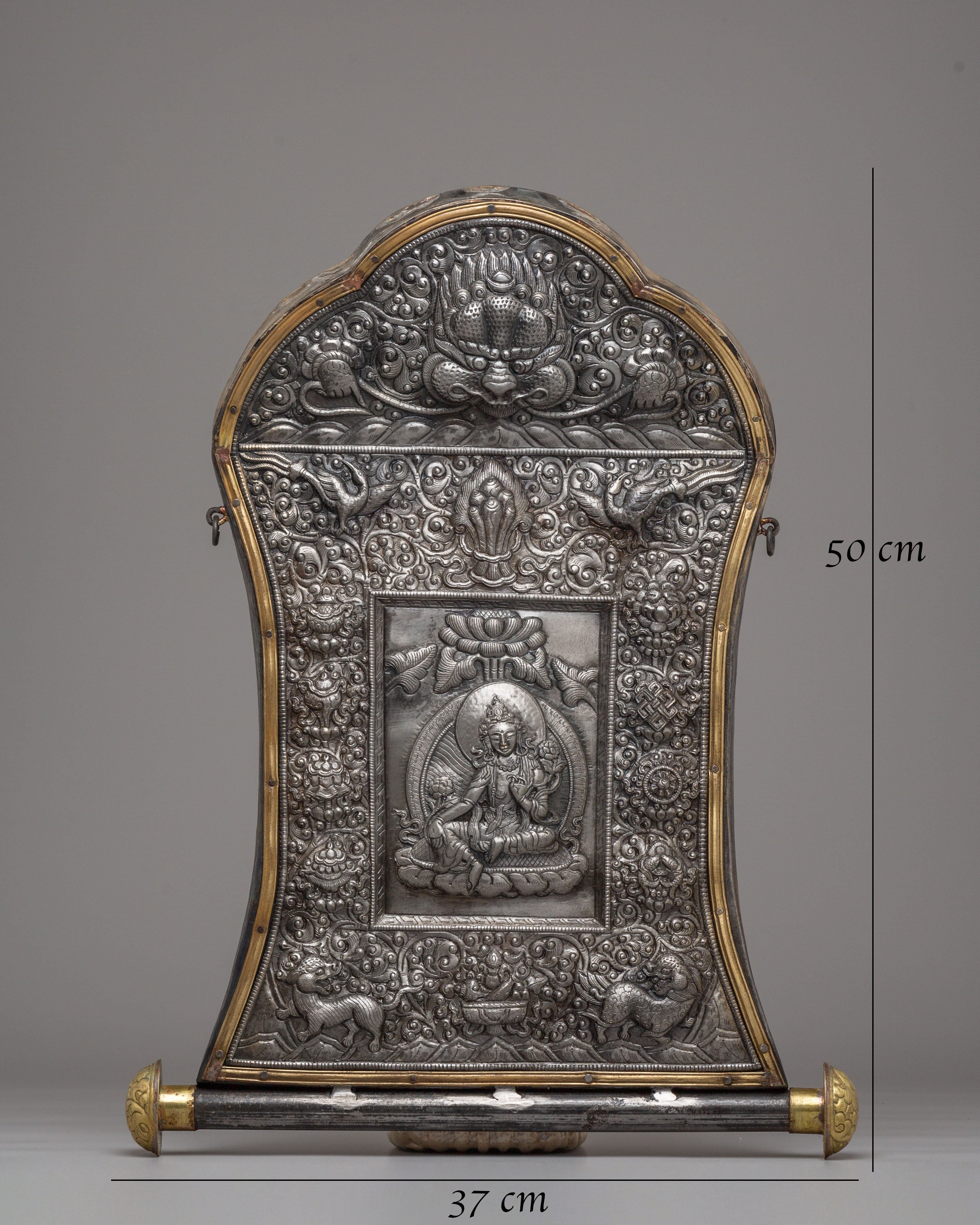 Spiritual Green Tara Wall Hanging | Buddhist Goddess Decor for Meditation