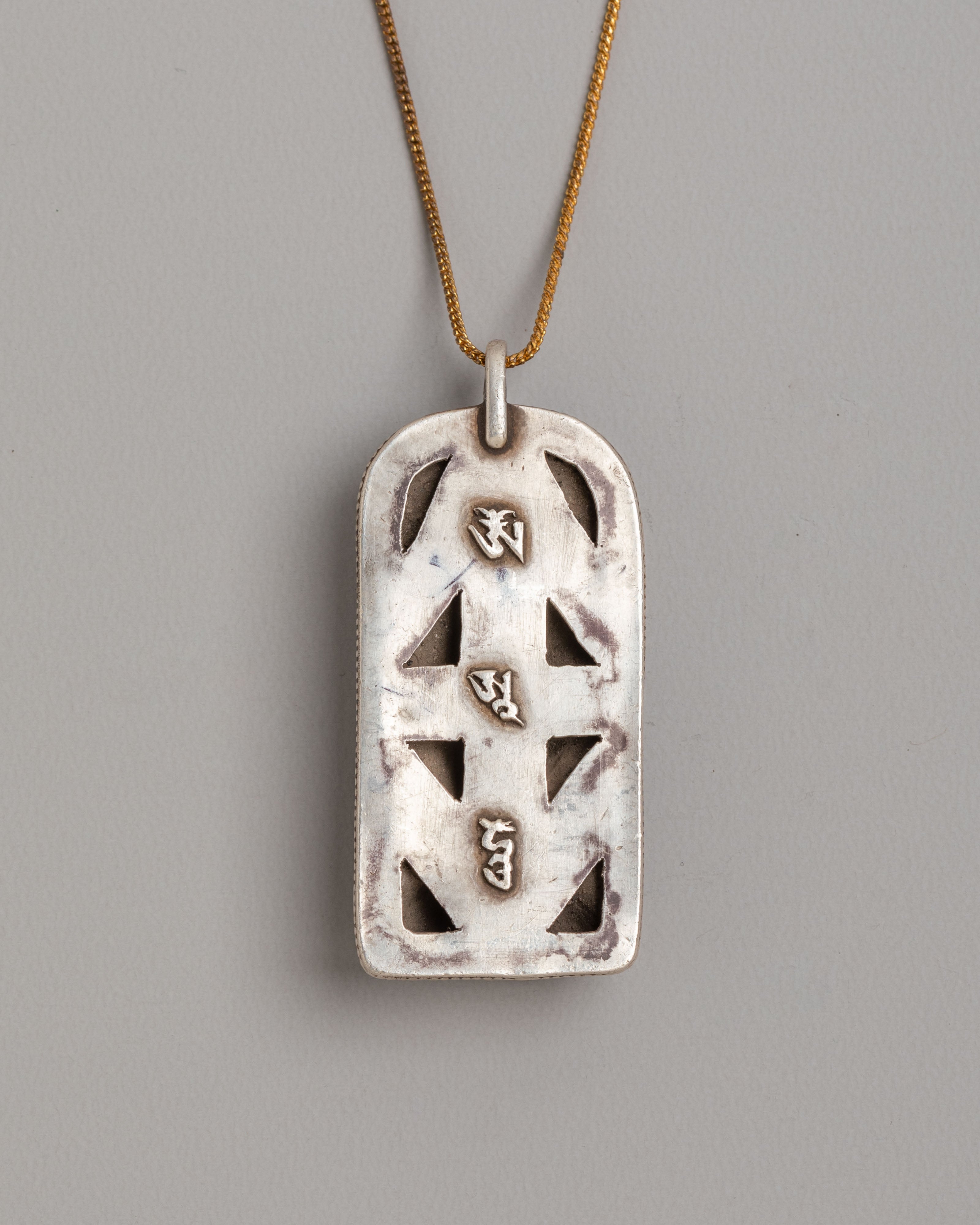 Handmade Maha Rakta Ganesh Locket | 92.5 Sterling Silver Fire Gilt Pendant