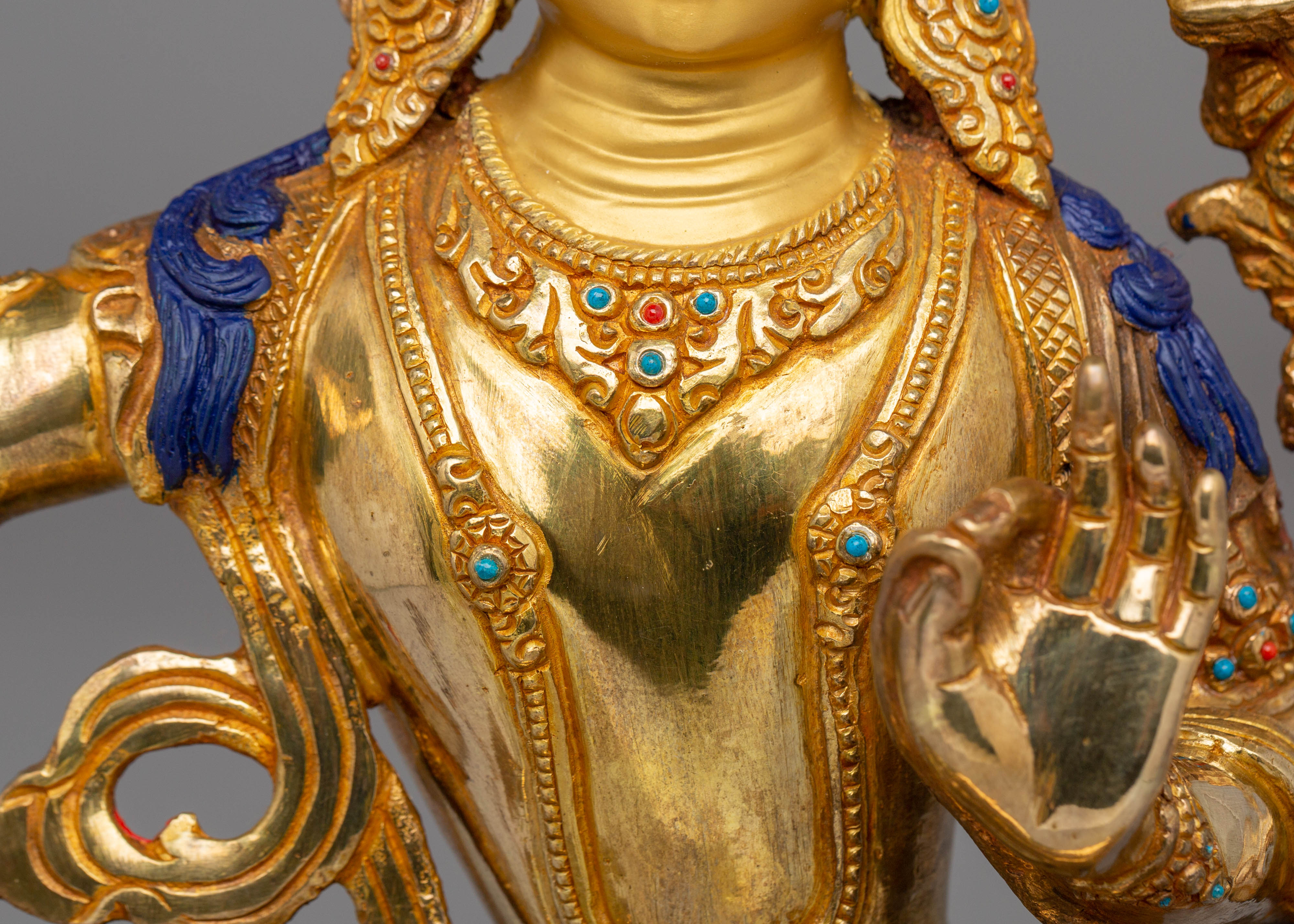 Manjushri Handmade Copper Statue | Buddhist Bodhisattva of Wisdom