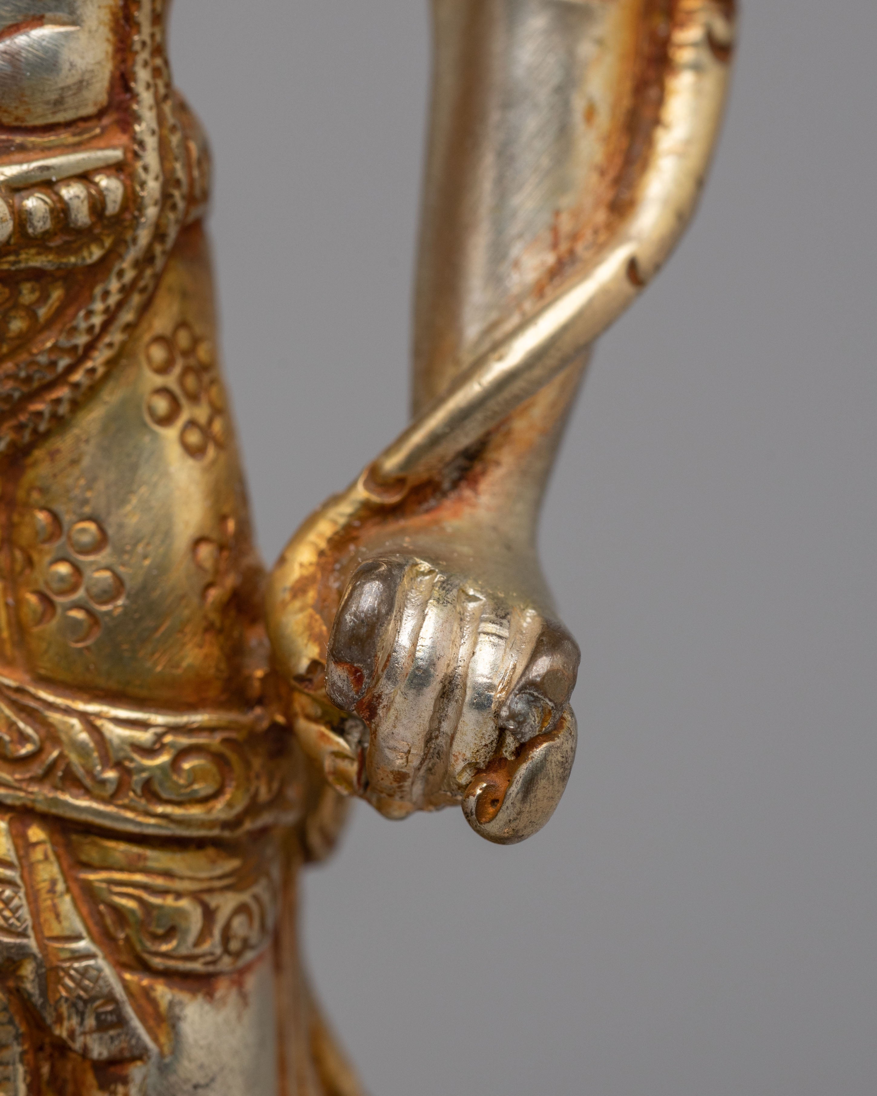 Tibetan Standing Tara Statue | Gold-Plated Tara Figurine for Meditation