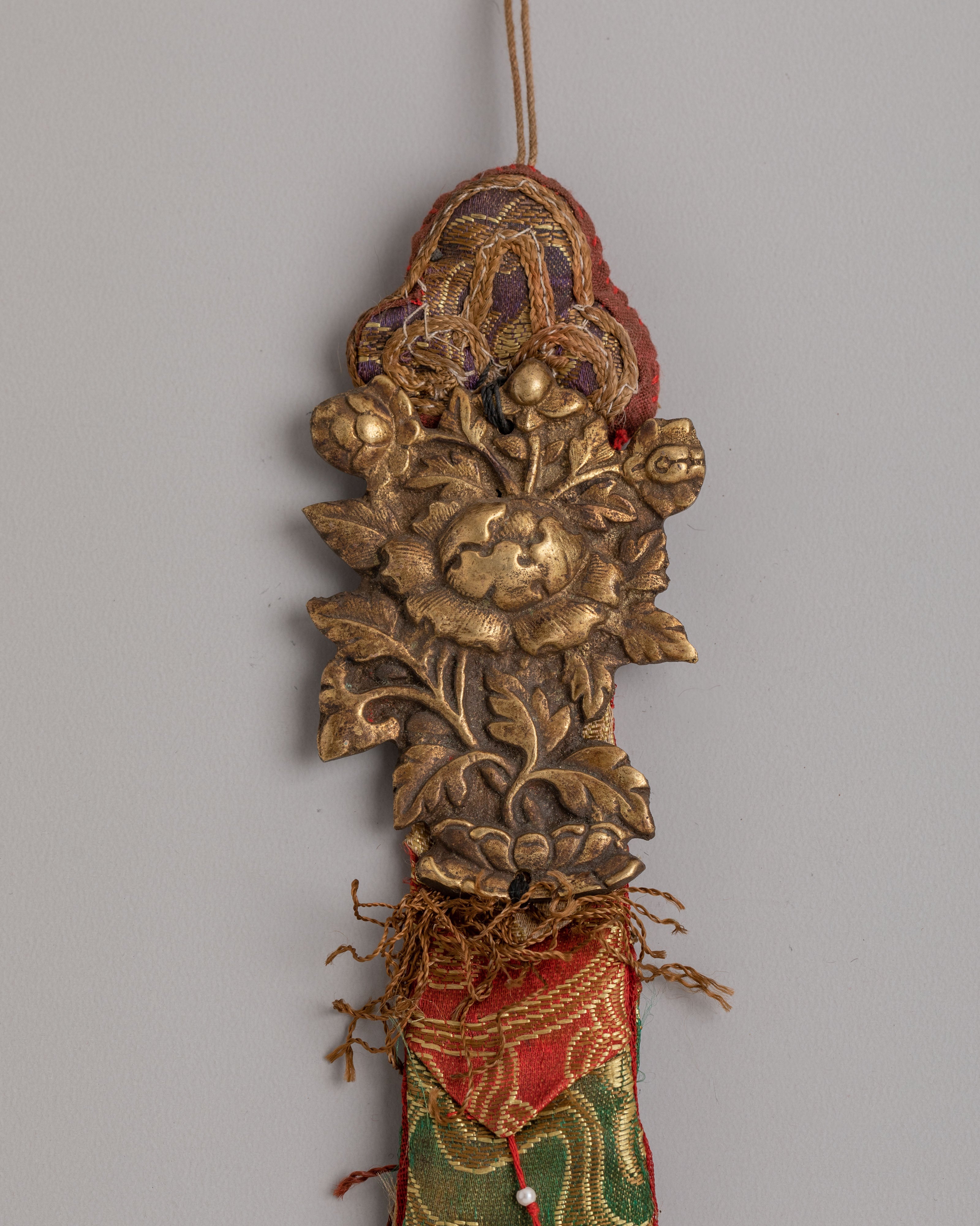 Himalayan Flower Decorative Hanging | Traditional Brass Ornament