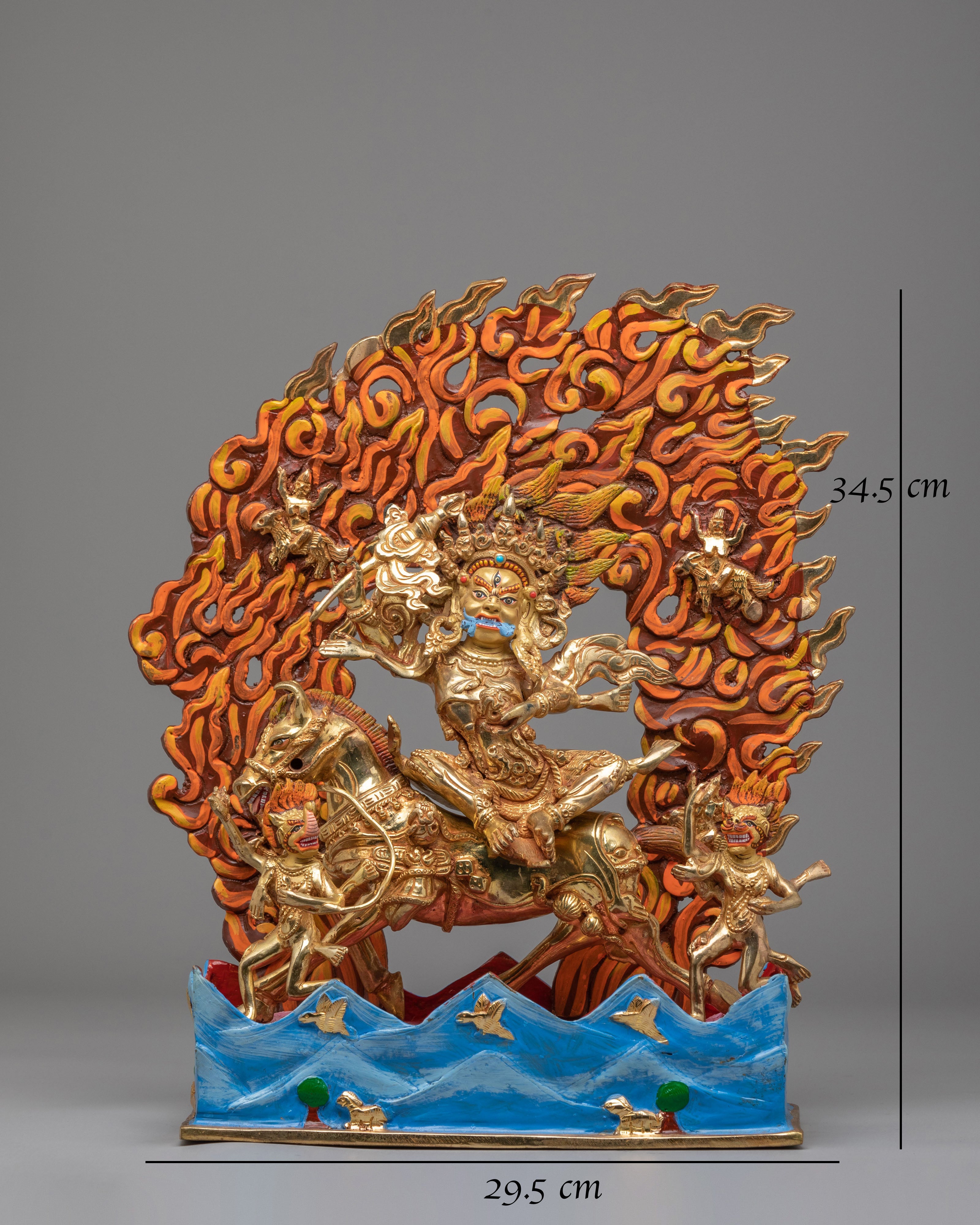 Tibetan Palden Lhamo Sculpture | Handmade Tibetan Artwork