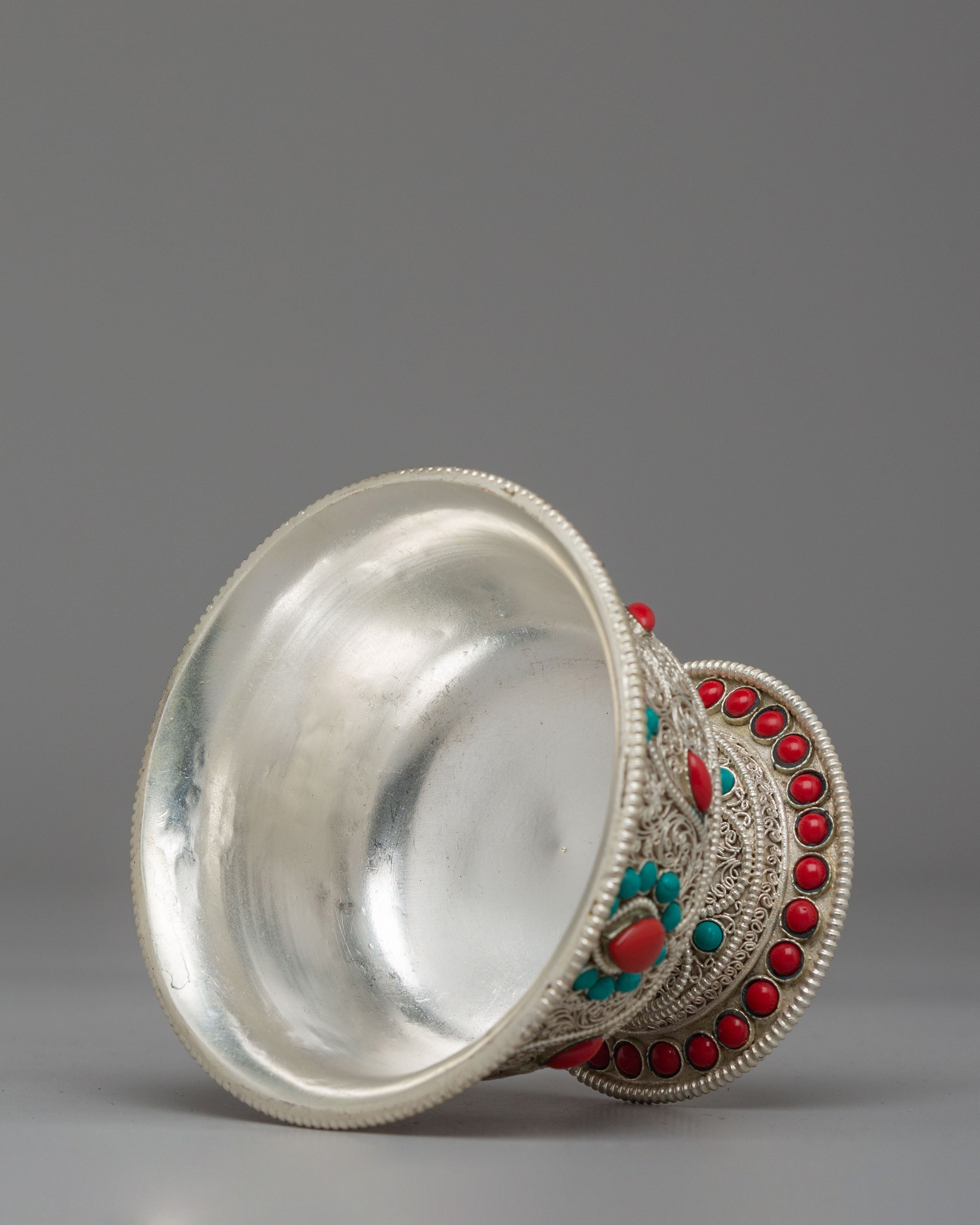 Handmade Offering Bowl Set | Tibetan Ritual Bowls for Altar