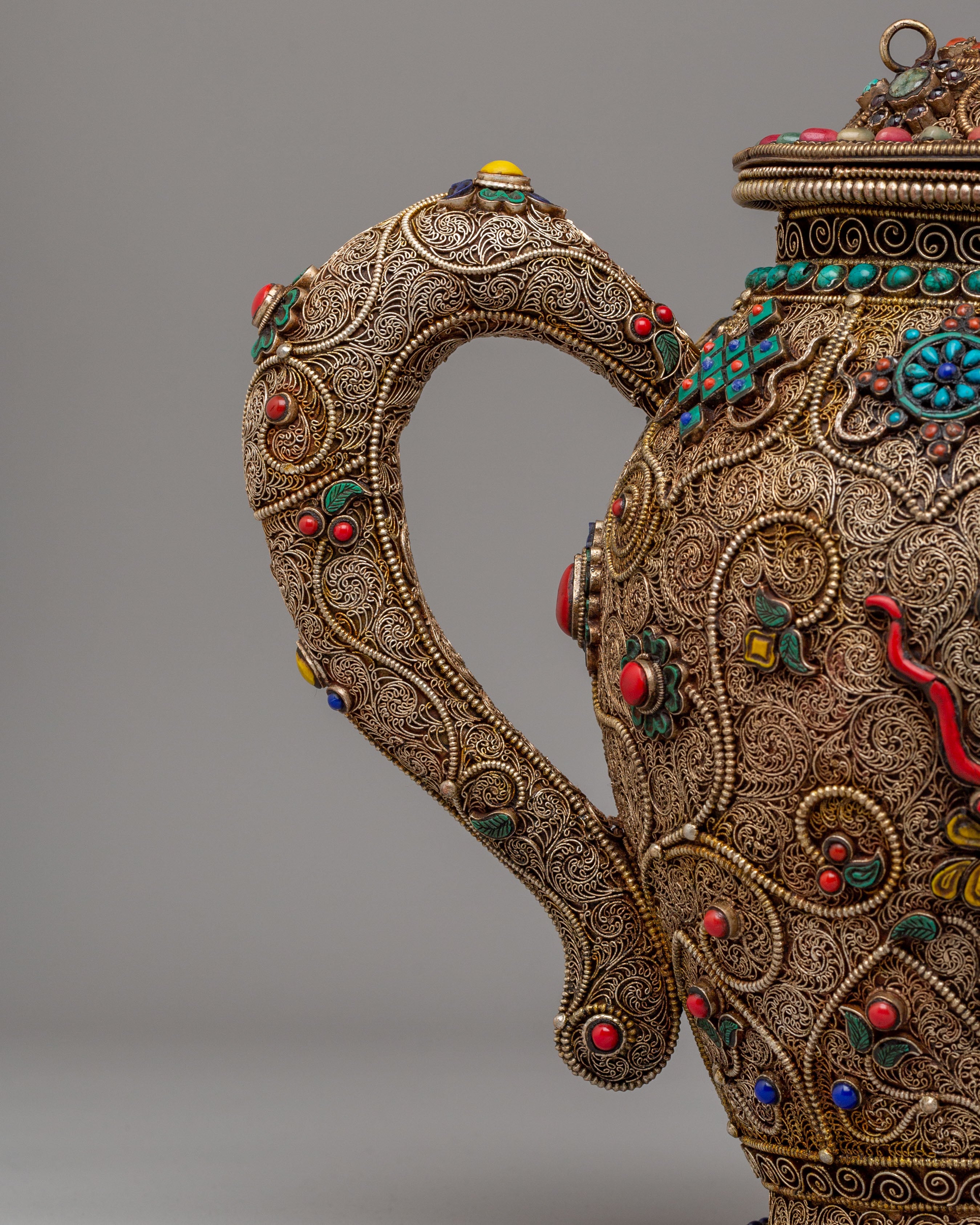 Handcrafted Himalayan Tea Pot | Religious and Spiritual Decor