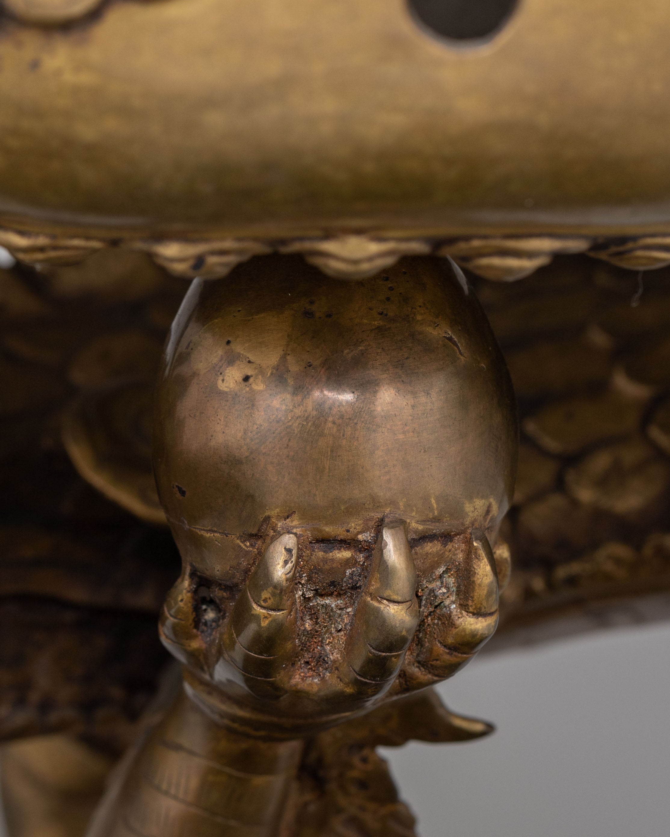 Dragon Incense Burner for Rituals | Traditional Buddhist Offering Pot