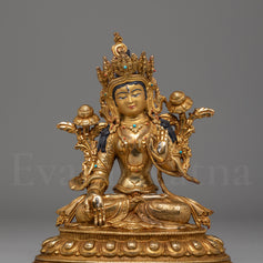 Seven-Eyed White Tara Deity Statue 