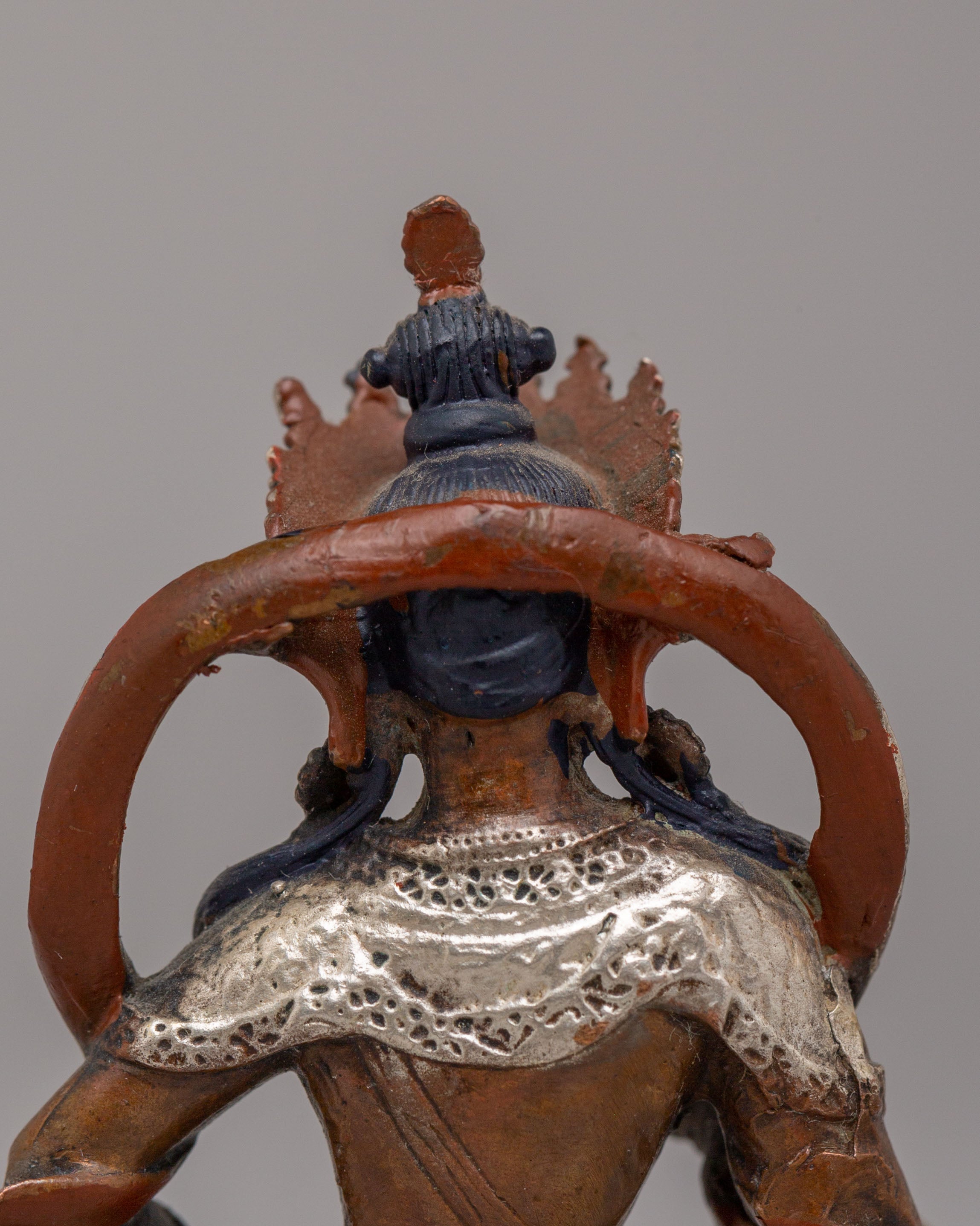 Vajrasattva Purification Buddha Statue | Silver Plated Buddhist Figure