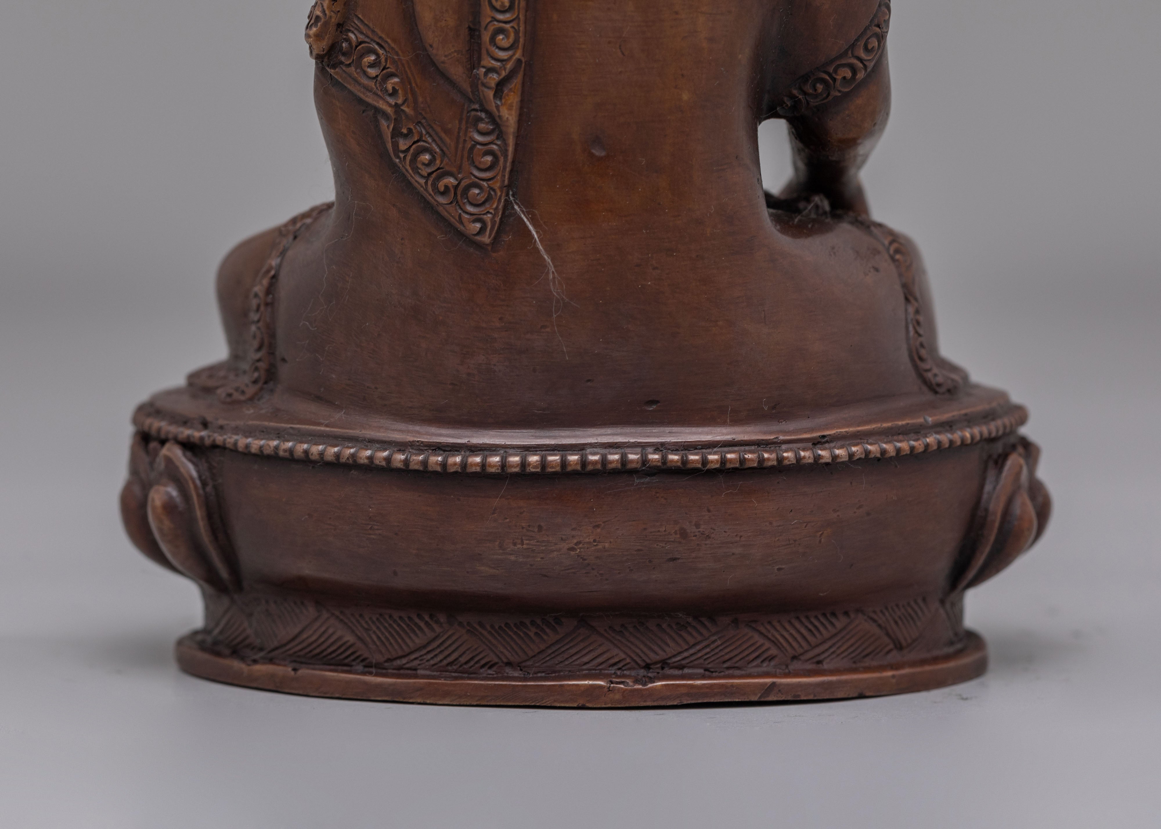 Shakyamuni Buddha Statue for Enlightenment | Oxidized Copper Buddha Figure