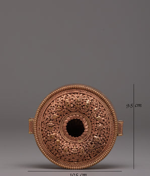 Tibetan Copper Ghau Box | Symbol of Spiritual Protection