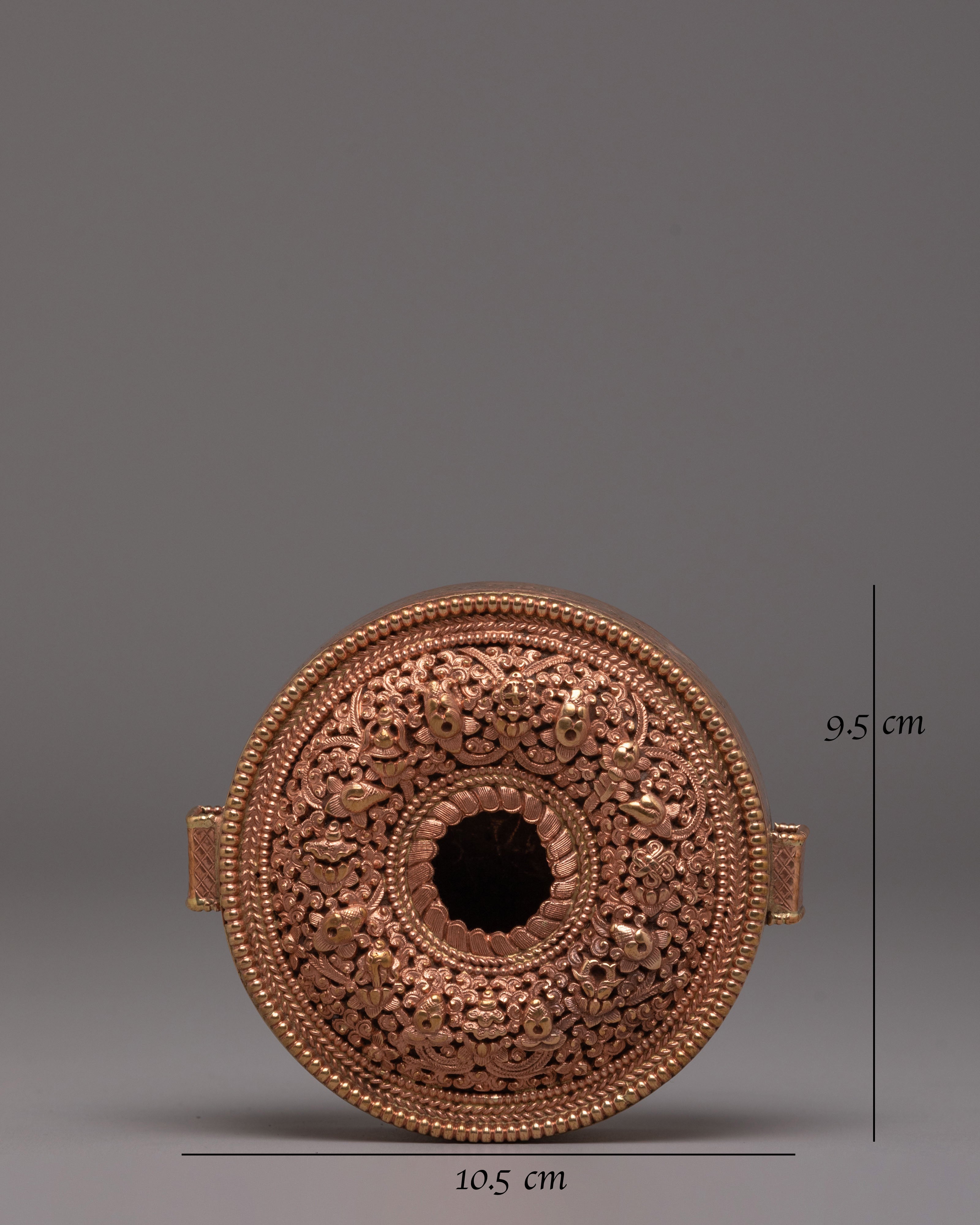 Tibetan Copper Ghau Box | Symbol of Spiritual Protection