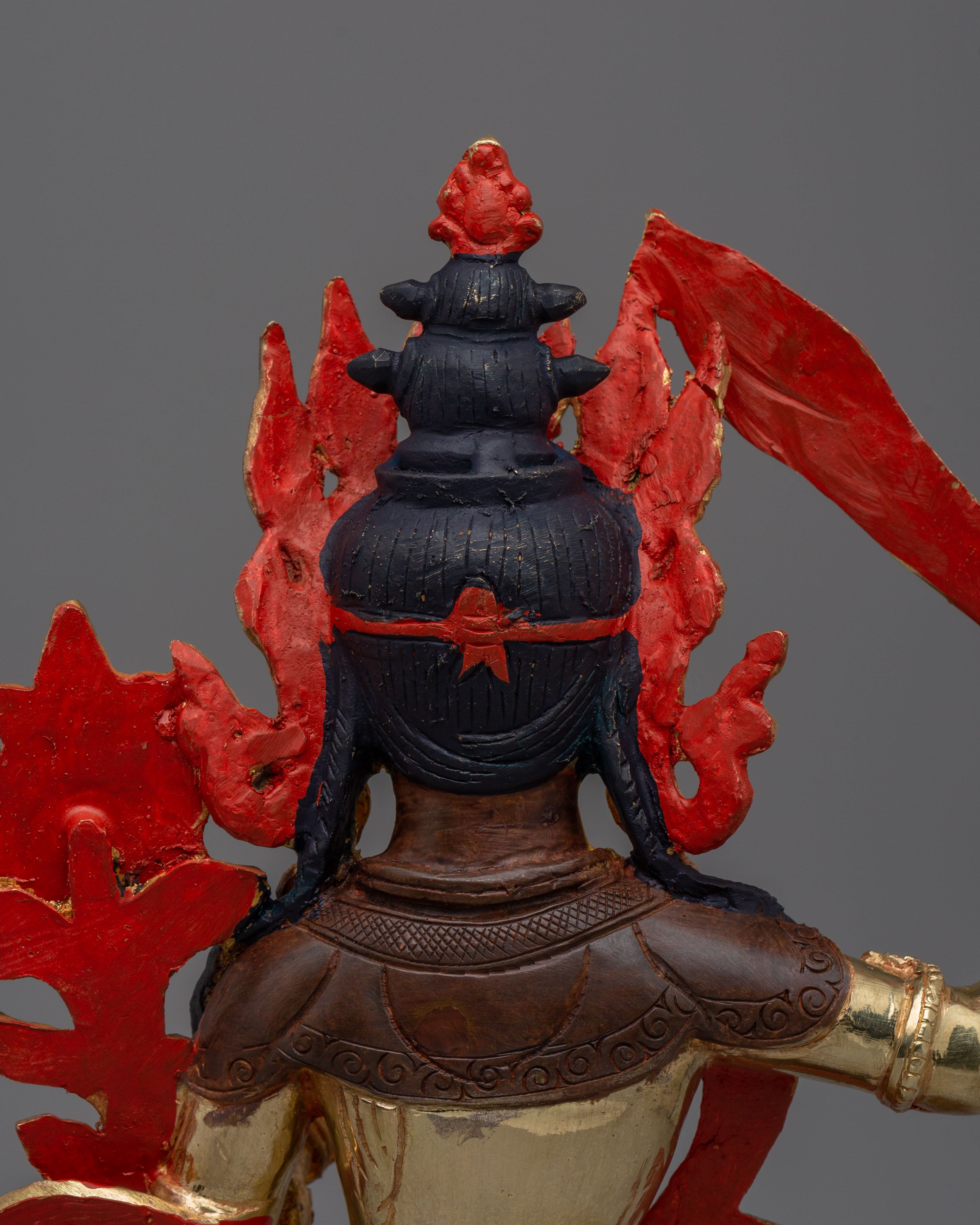 Traditional Manjushri Wisdom Deity Statue | Handcrafted Artwork for Spiritual Harmony