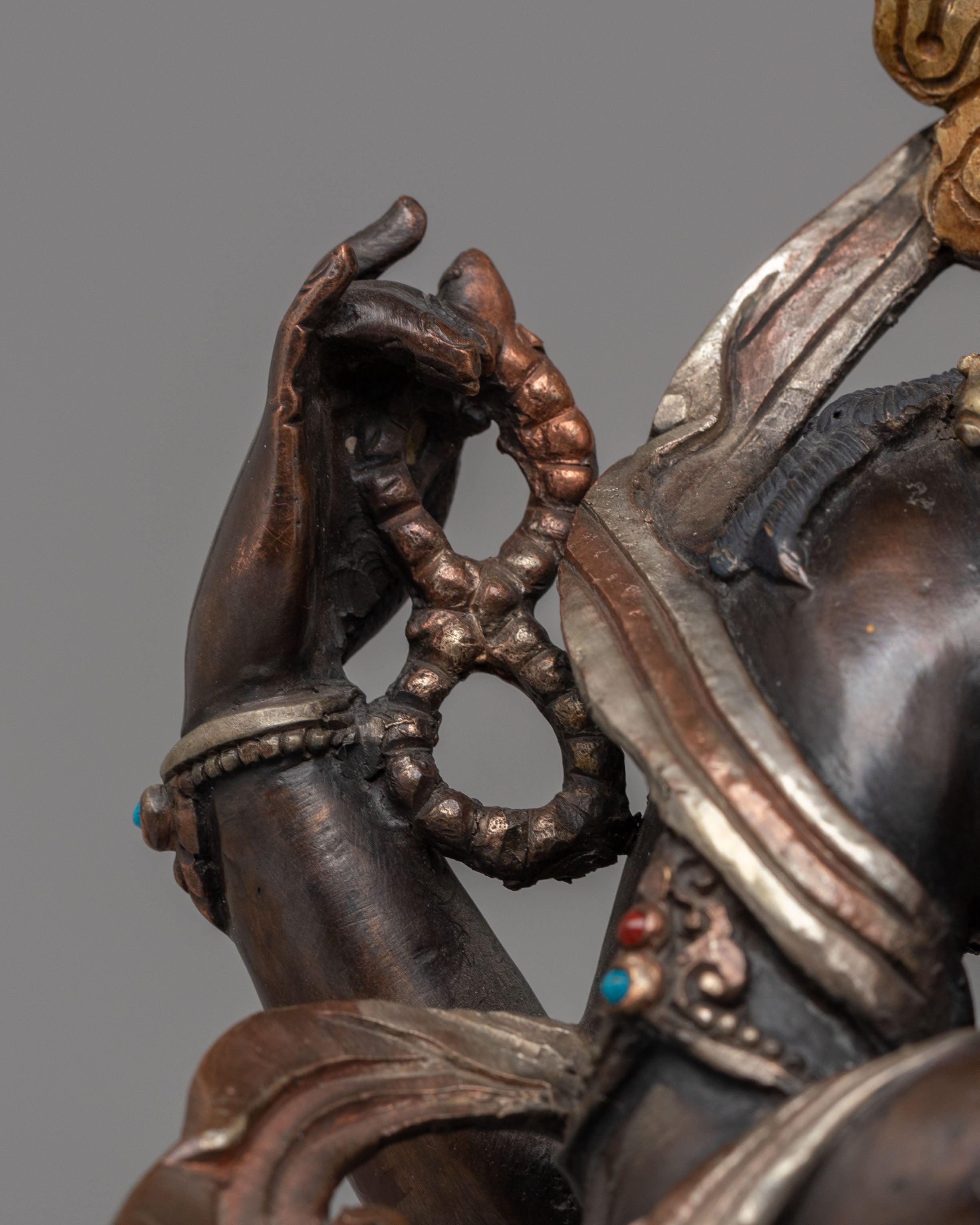 Sacred Himalayan Avalokiteshvara Statue | Tibetan Bodhisattva of Compassion