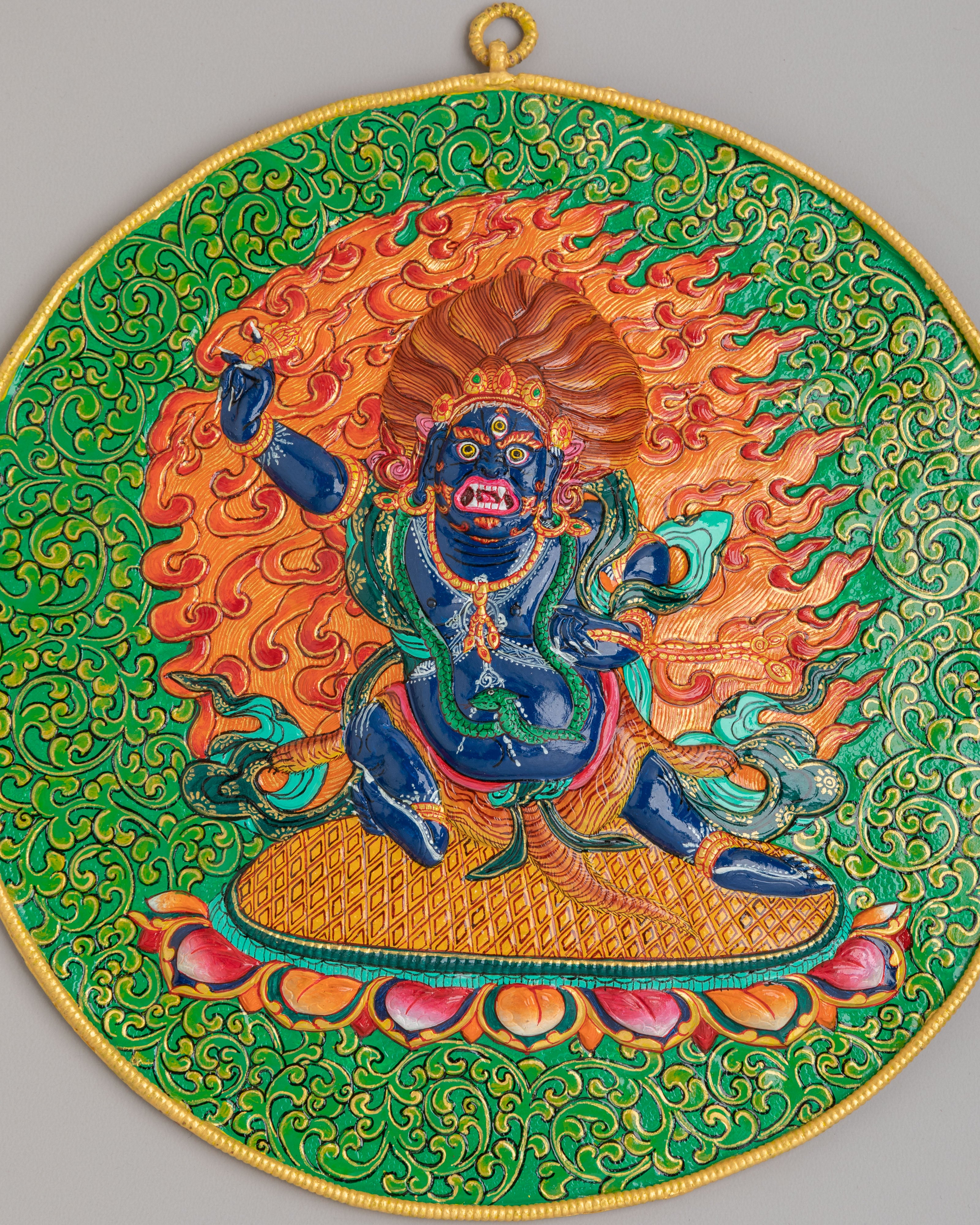 Tibetan Vajrapani Wall Hanging | Symbol of Strength