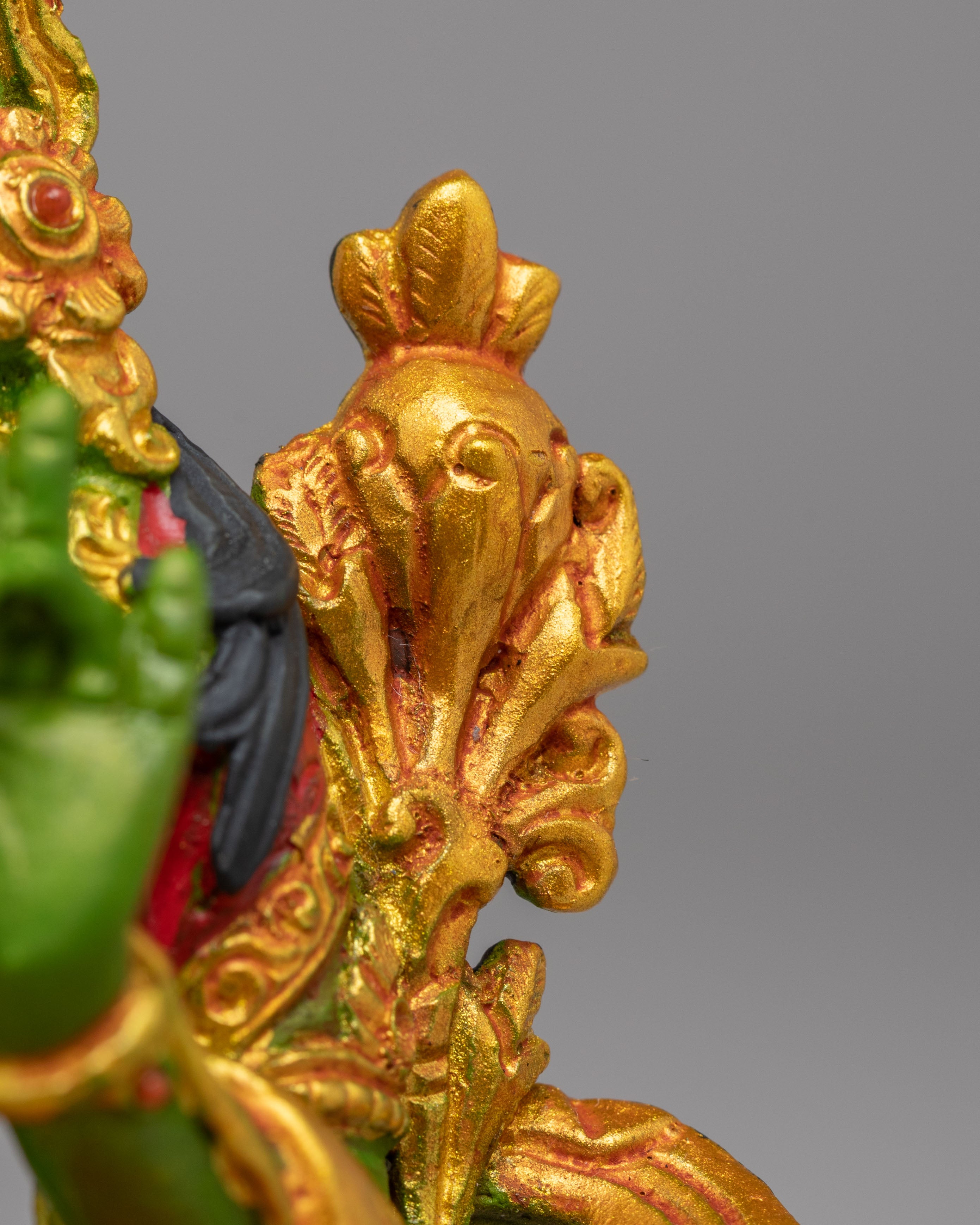 Divine Green Tara Goddess Sculpture | Handcrafted Statue for Spiritual Blessings