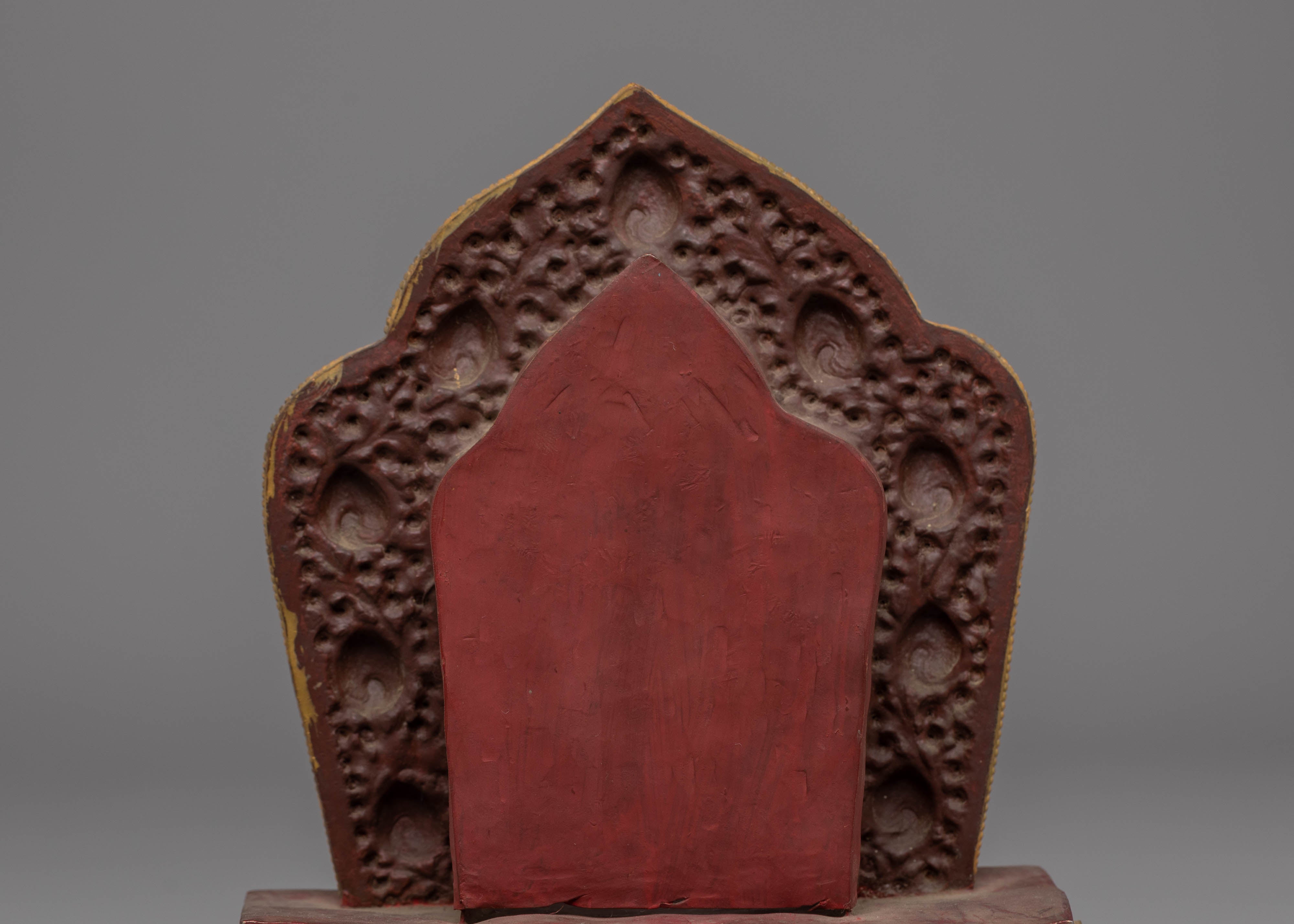 Buddhist Copper Torana | Traditional Throne for Statue