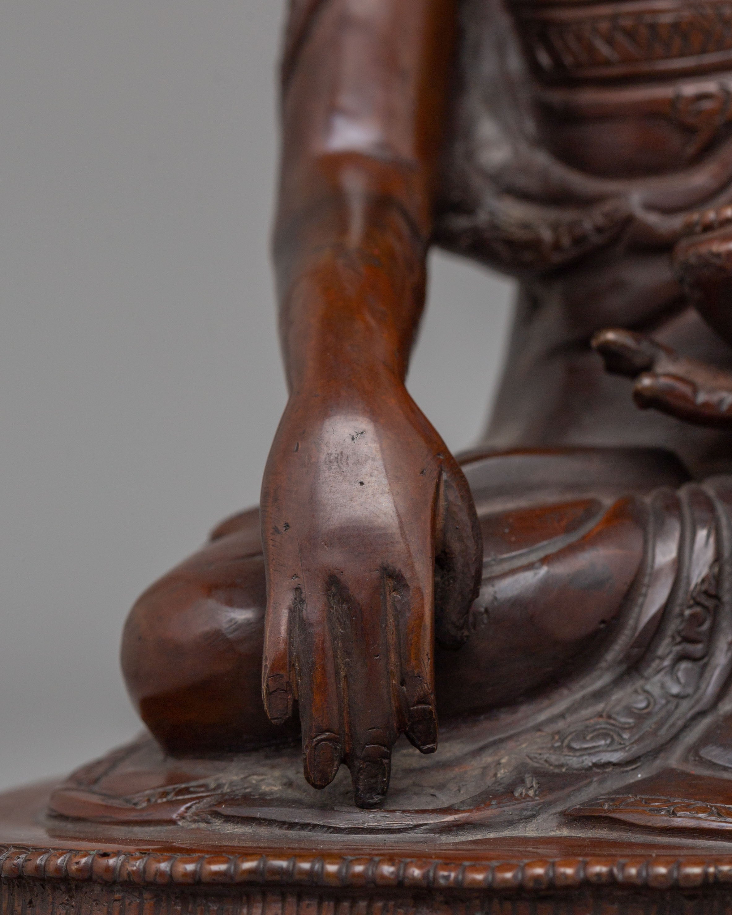 Traditional Crowned Buddha Statue | Tibetan Copper Buddha Statue