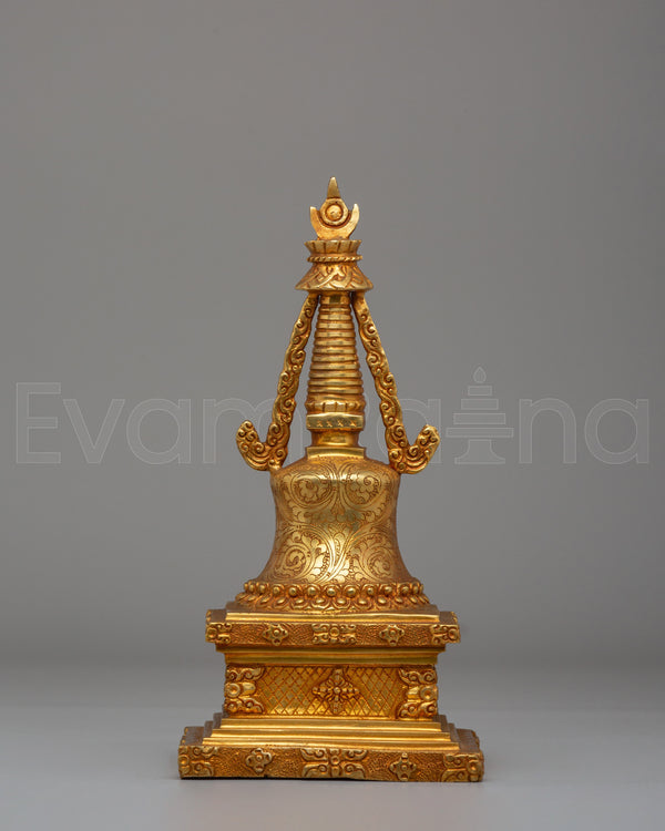 Handcrafted Sacred Tibetan Stupa | Parinirvana Stupa