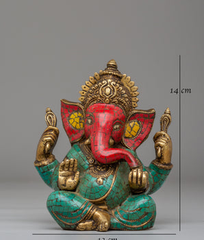 Handmade Hindu Ganesh Statue | Idol for Spiritual Blessings and Decor