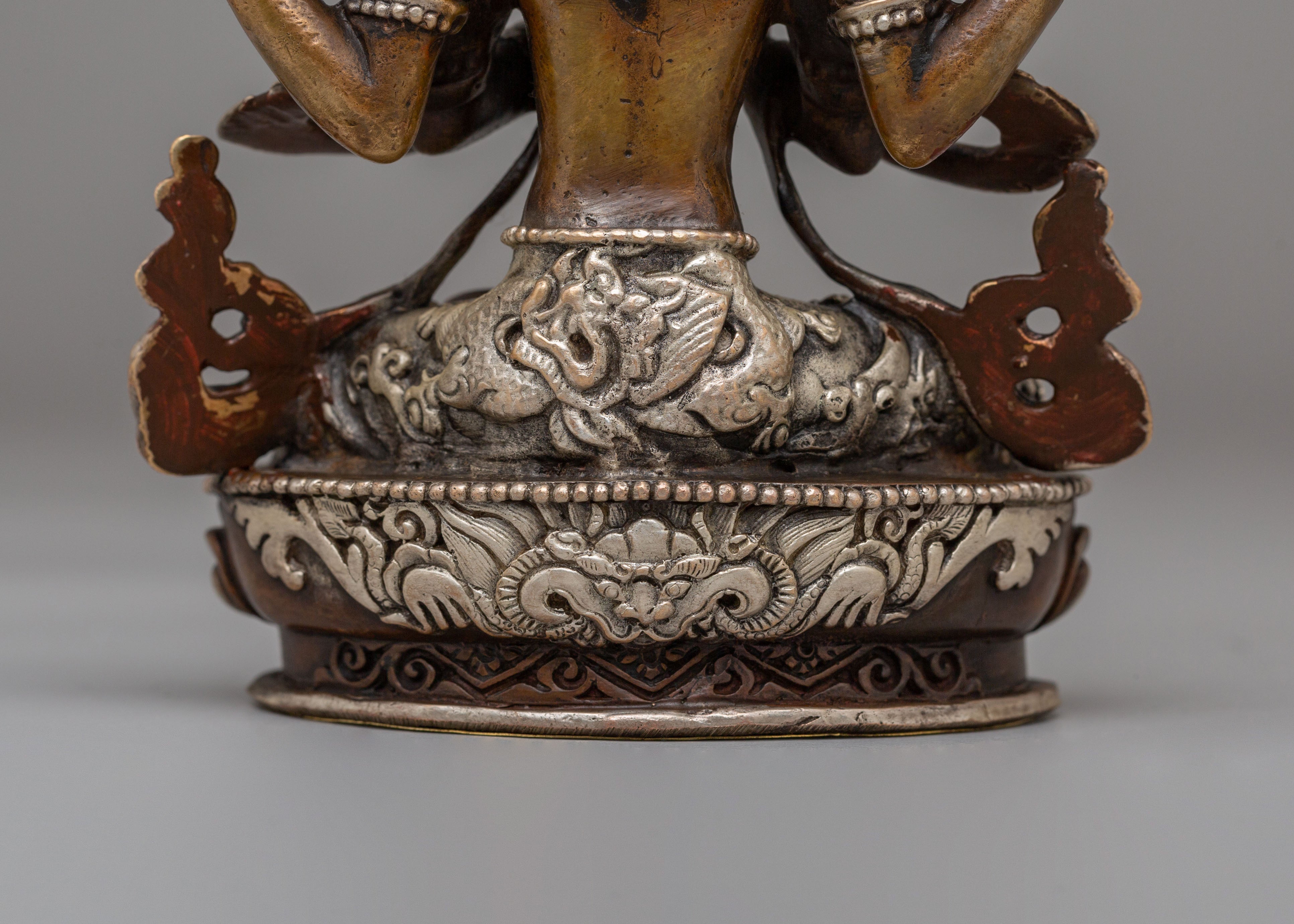 Handmade Chenrezig Compassion Deity Statue | Symbol of Infinite Love & Mercy
