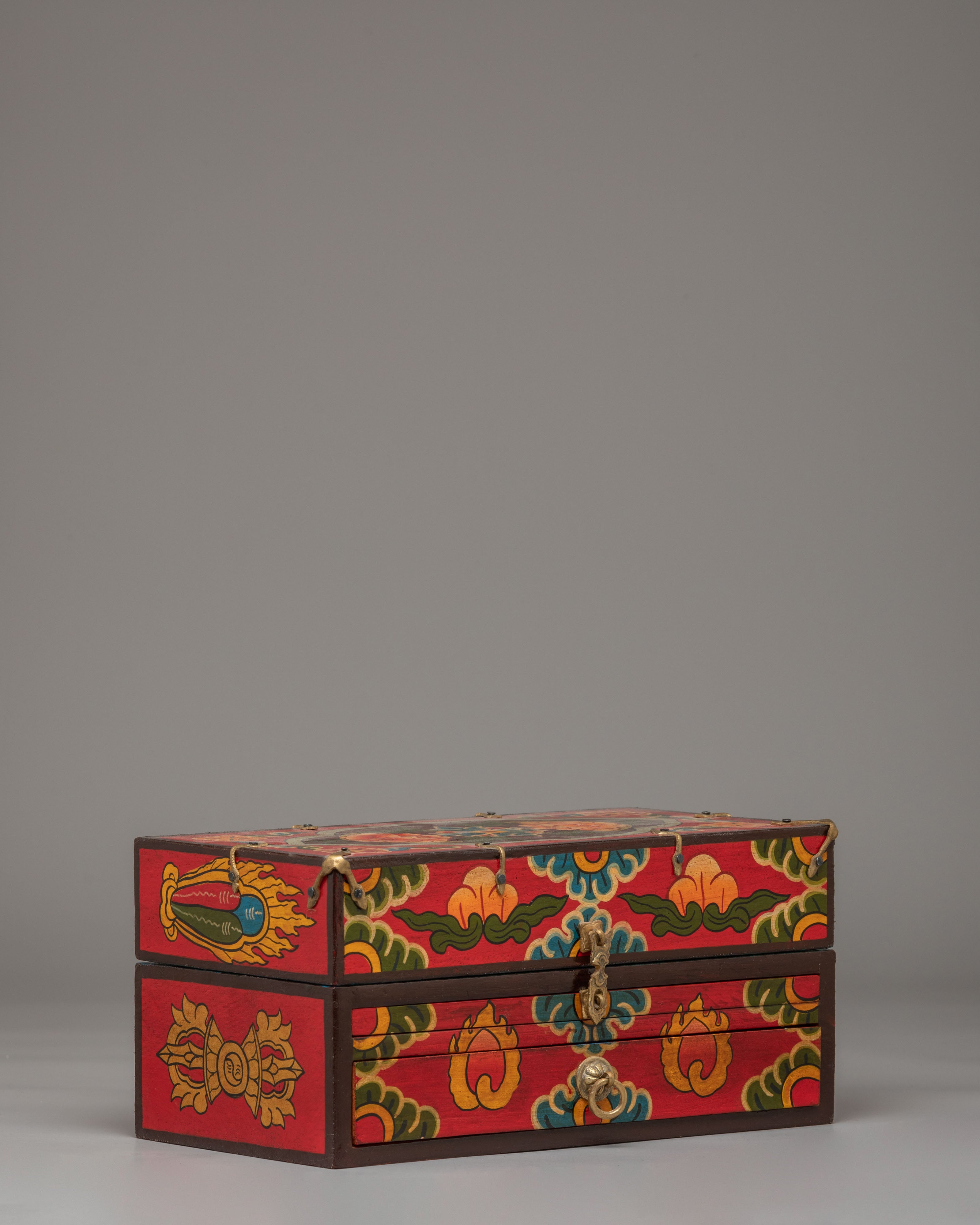 Spiritual Altar Box with Statue | Sacred Decor for Meditation & Rituals
