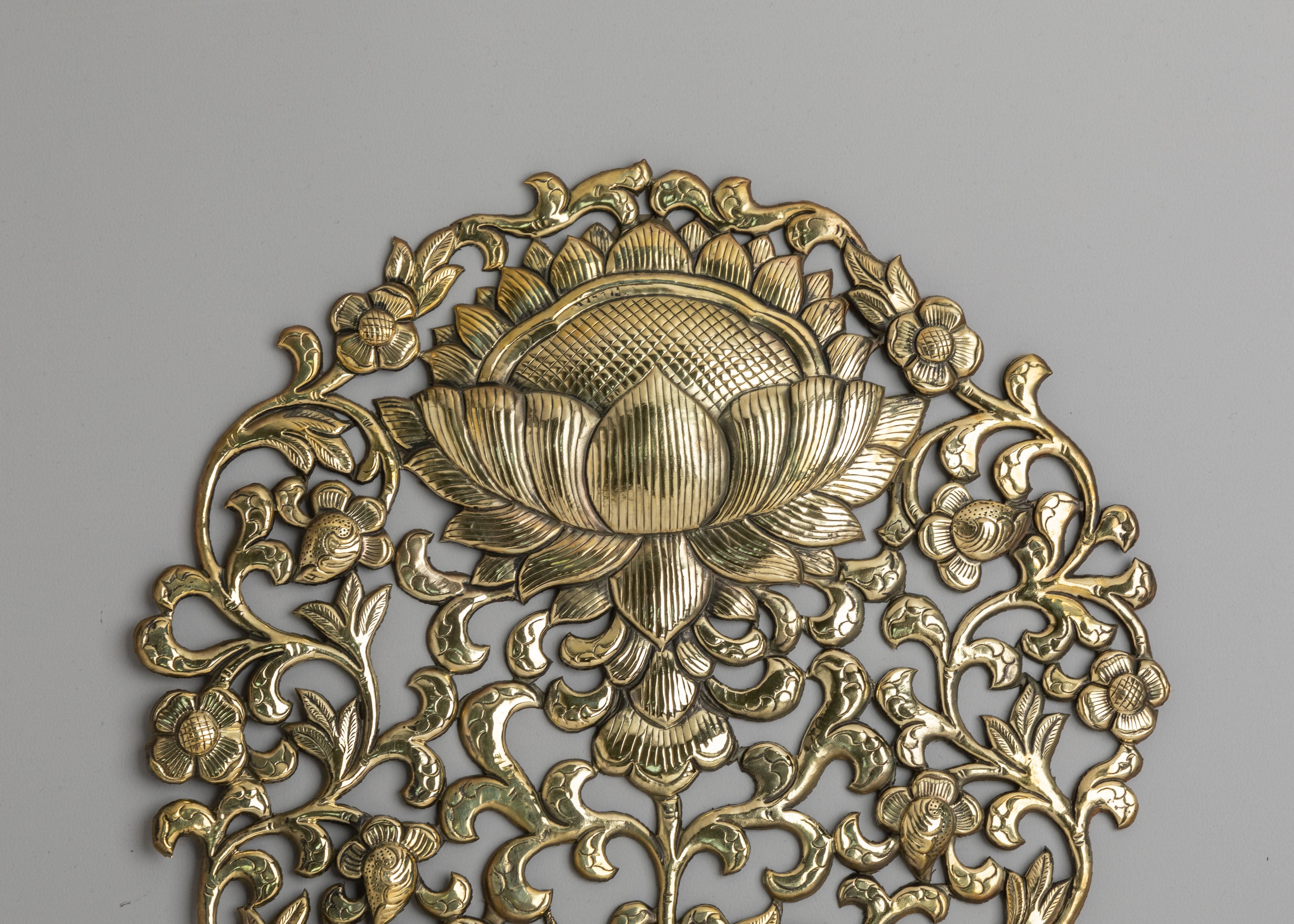 Decorative Lotus Wall Hanging | Tibetan Artwork for Home