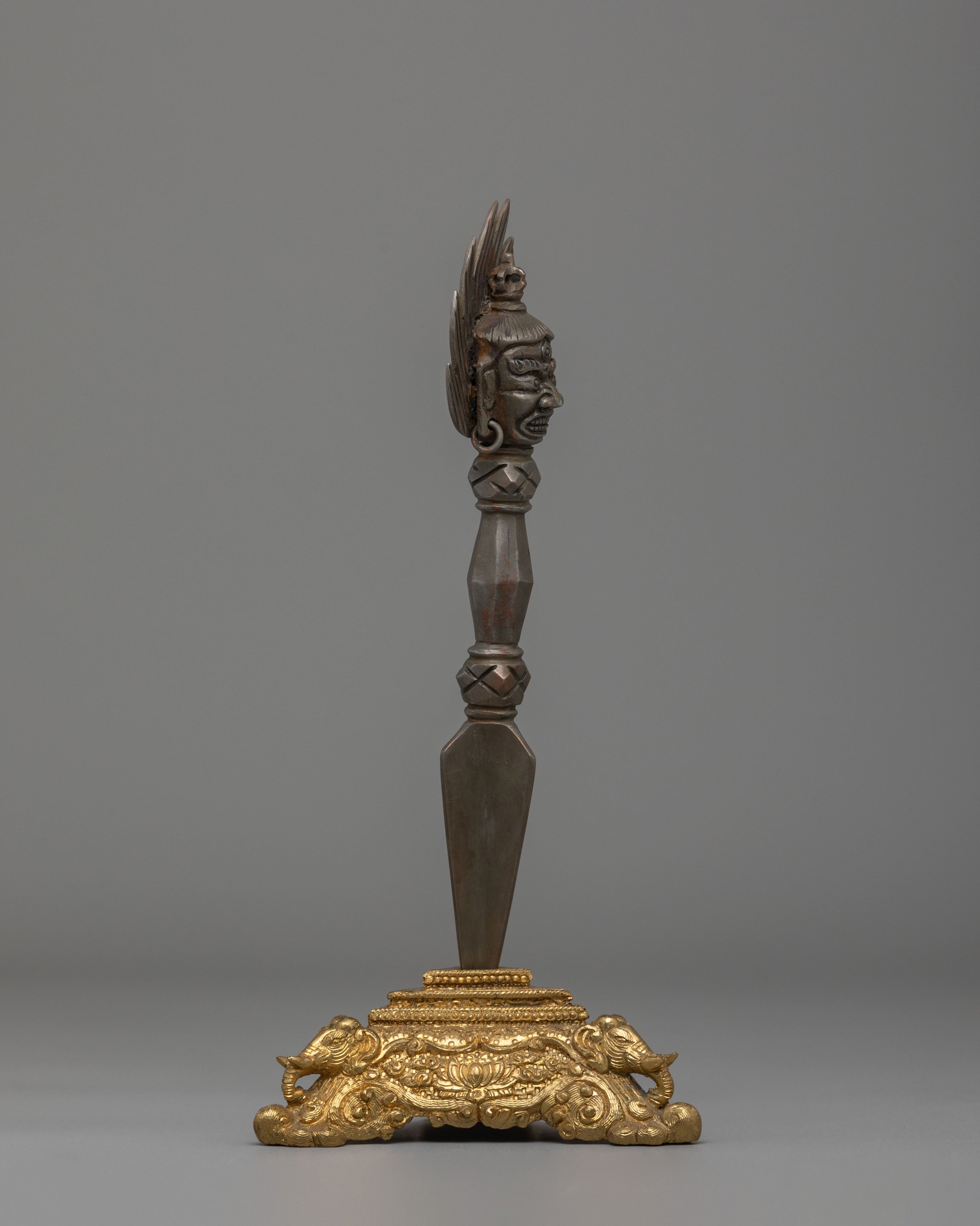 Vajrayana Three Sided Phurba | Symbol of Power, Purification, and Spiritual Protection