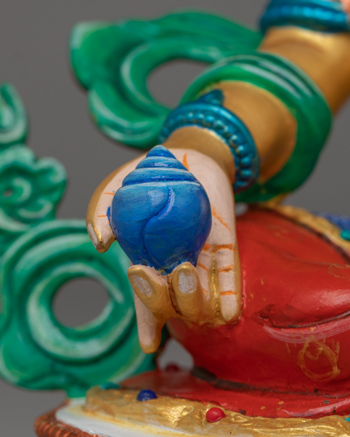 Himalayan Altar Dzambhala Statue | Handmade Tibetan Prosperity Idol