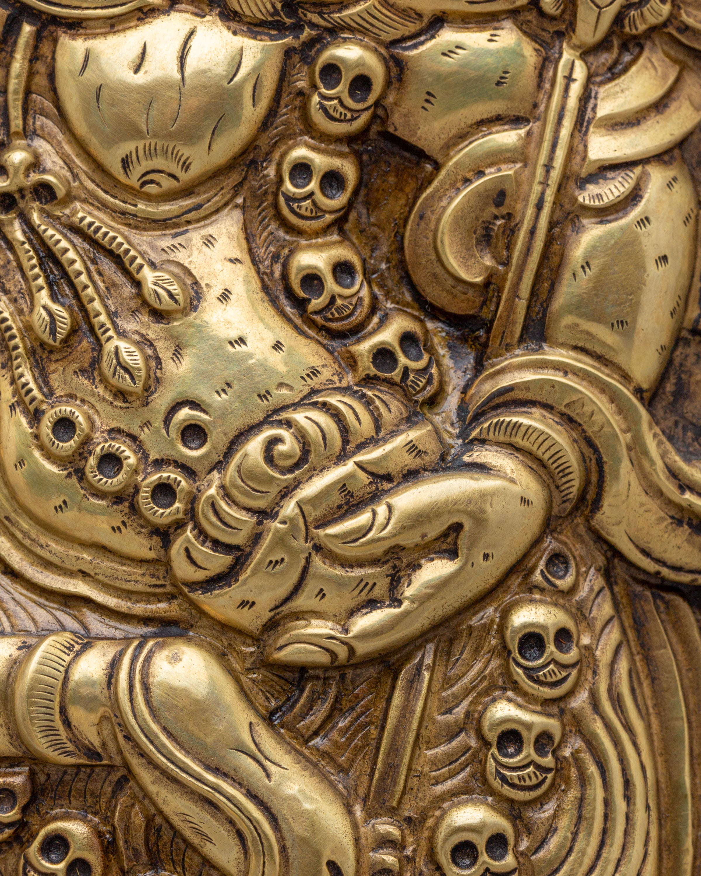 Handmade Simhamukha Wall Hanging | Tibetan Artwork