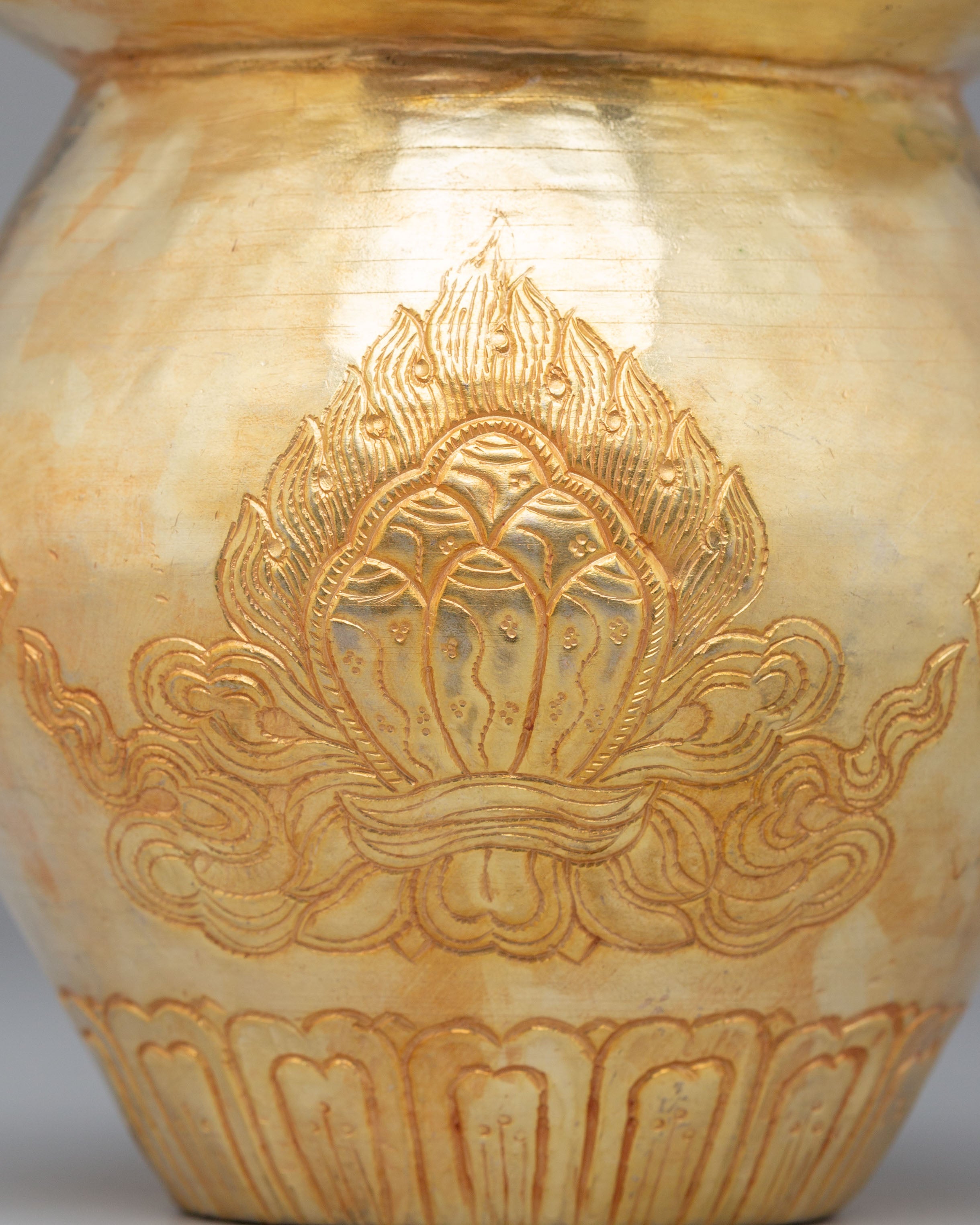 Traditional Himalayan Kalash | Copper Sacred Offering Vase