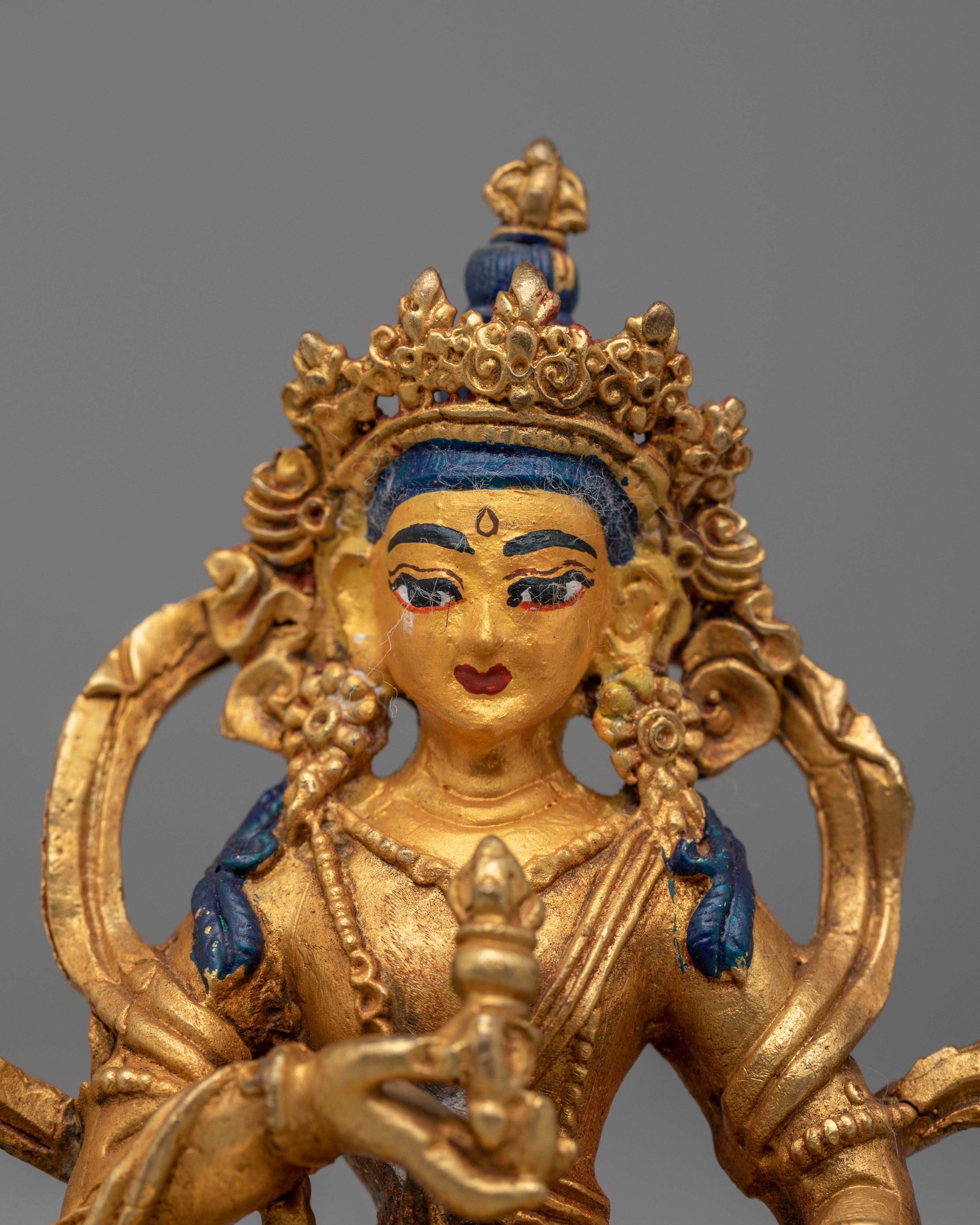 Traditional Vajrasattva Deity Statue | 24K Gold Plated Buddhist Art