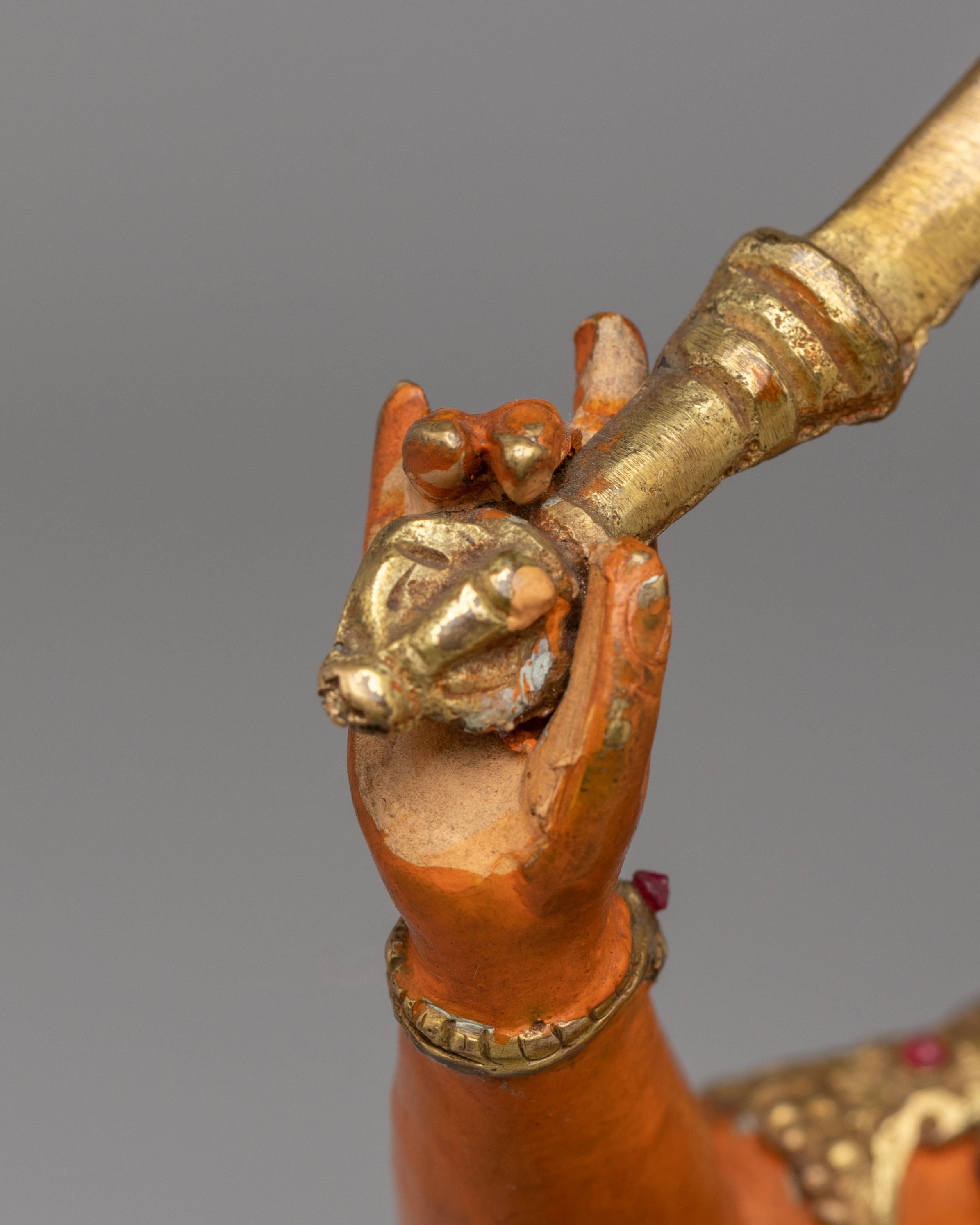 Spiritual Manjushri Divine Statue | Handcrafted Copper Manjushri Statue