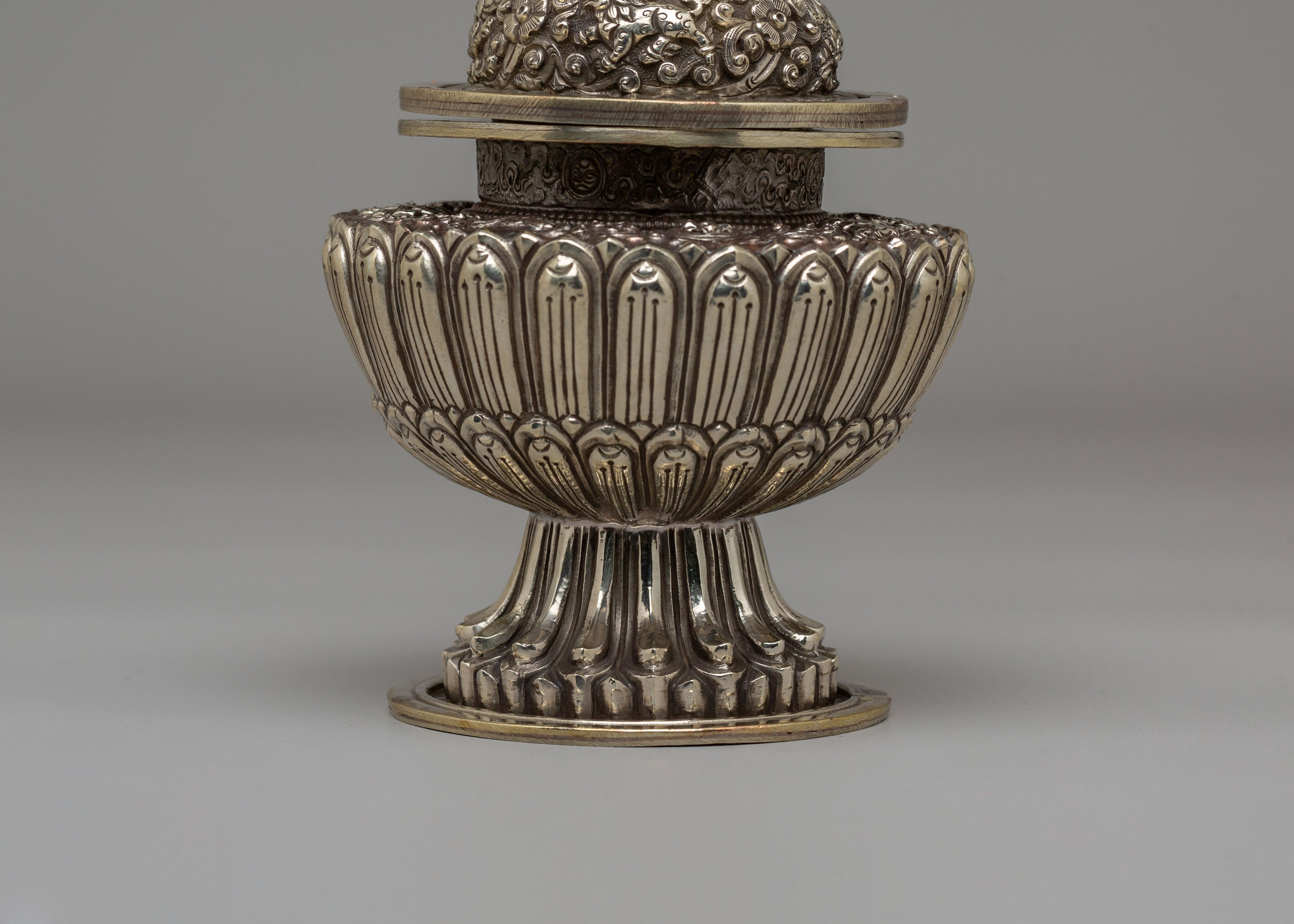 Sacred Buddhist Offering Rice Pot | Symbol of Prosperity