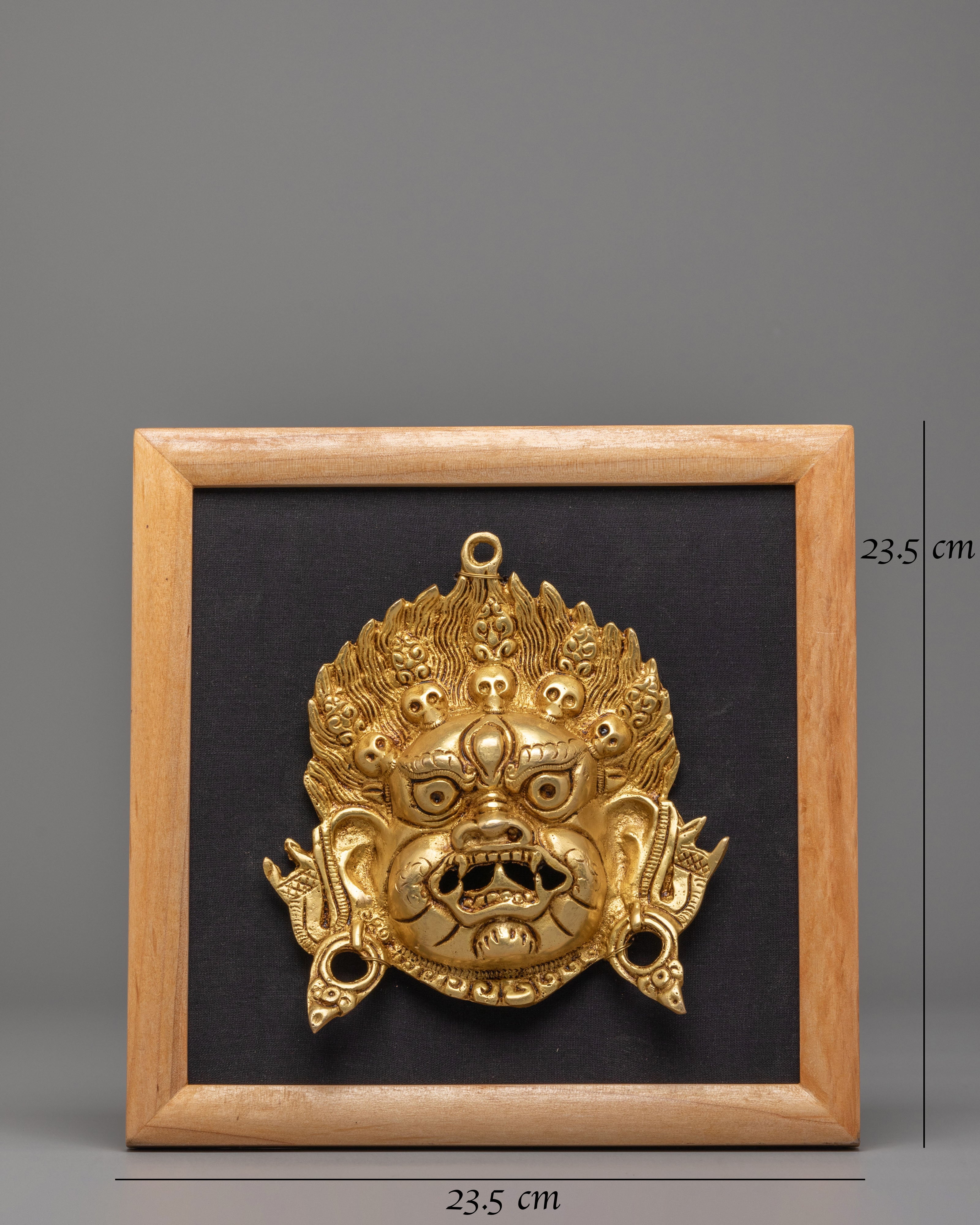 Traditional Tibetan Mahakala Wall Decor | Himalayan Artwork for Spiritual Protection