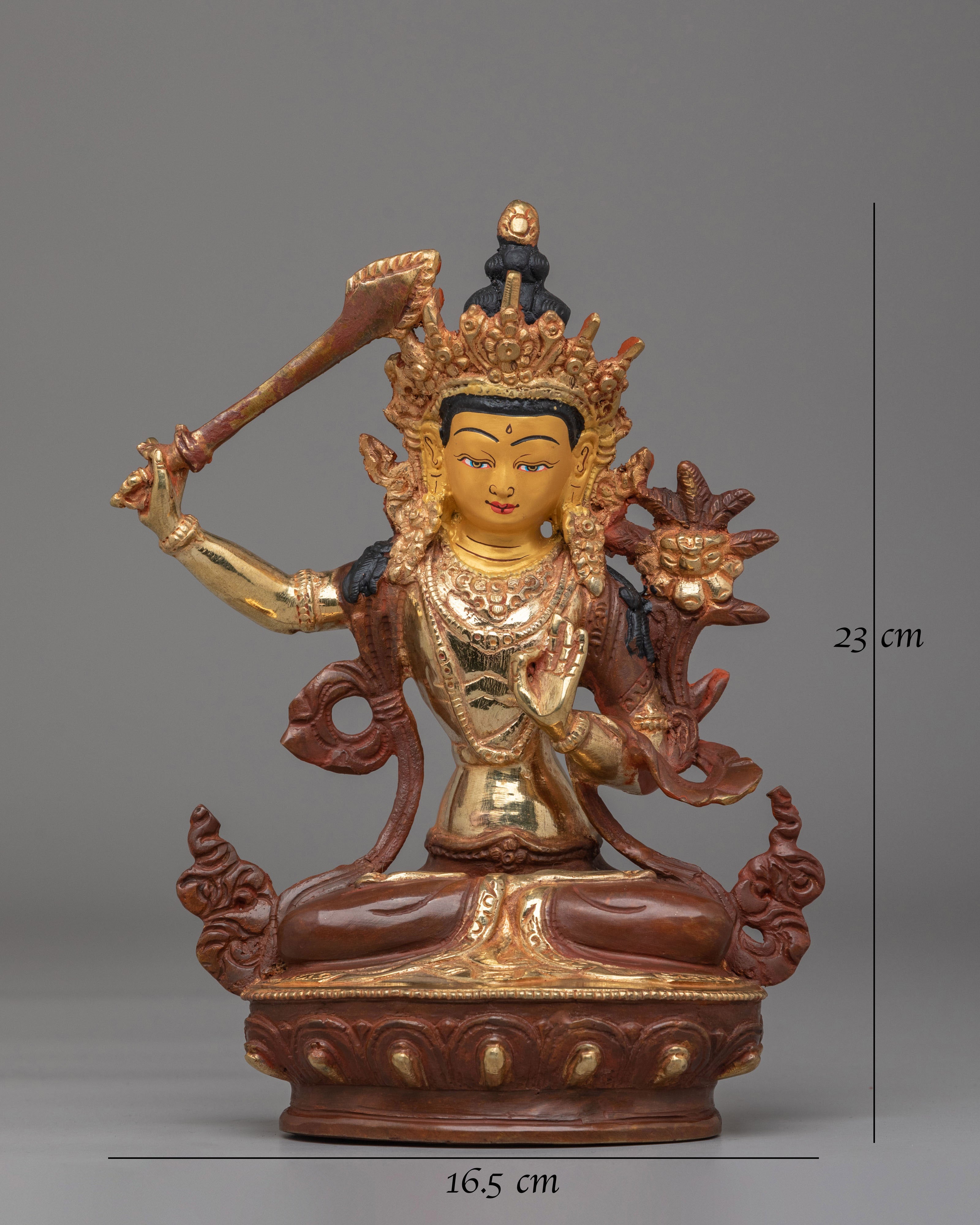Spiritual Wisdom Deity Manjushri Statue | Himalayan Artwork
