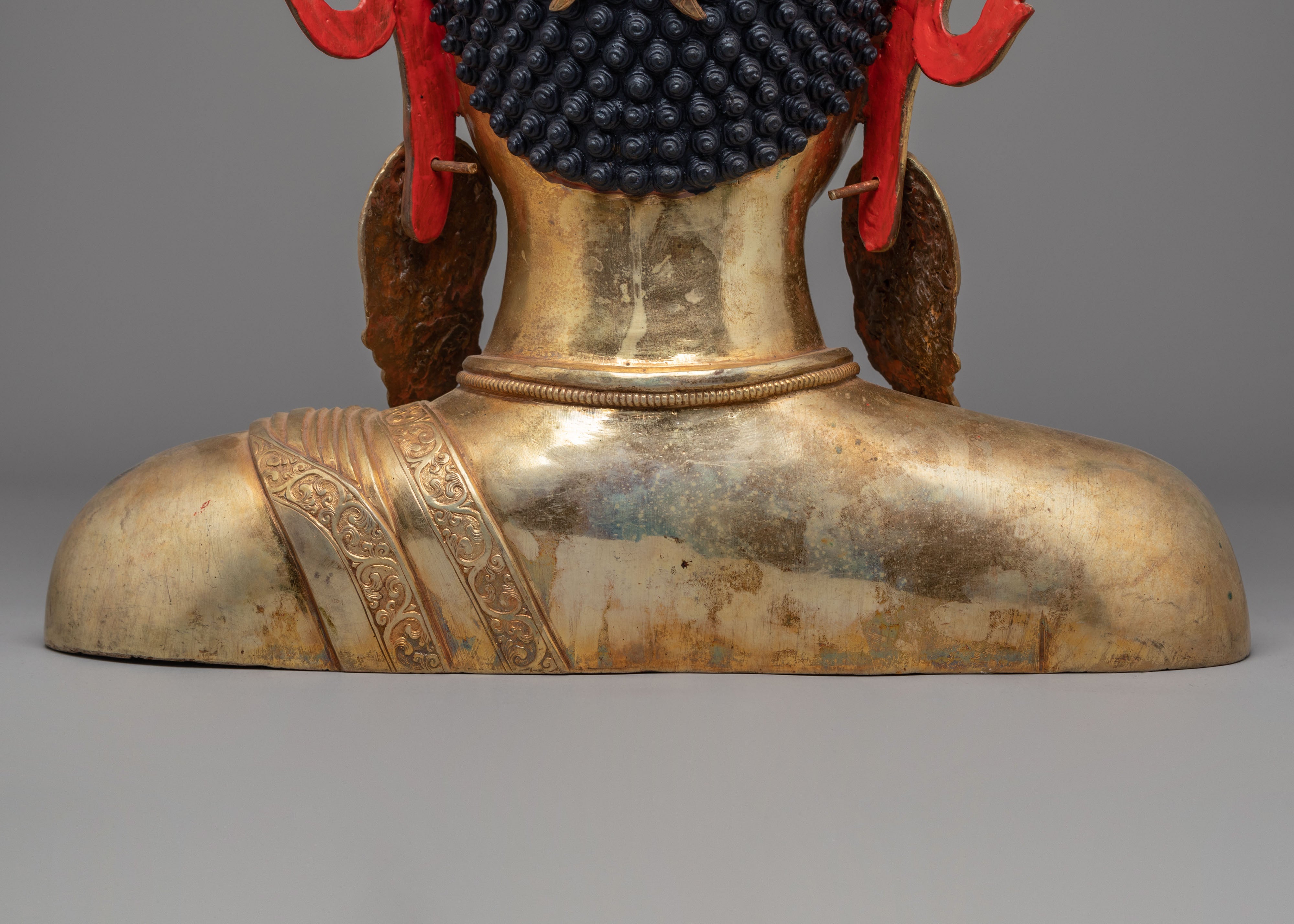 Crowned Buddha Head Altar Decor | Spiritual Decor