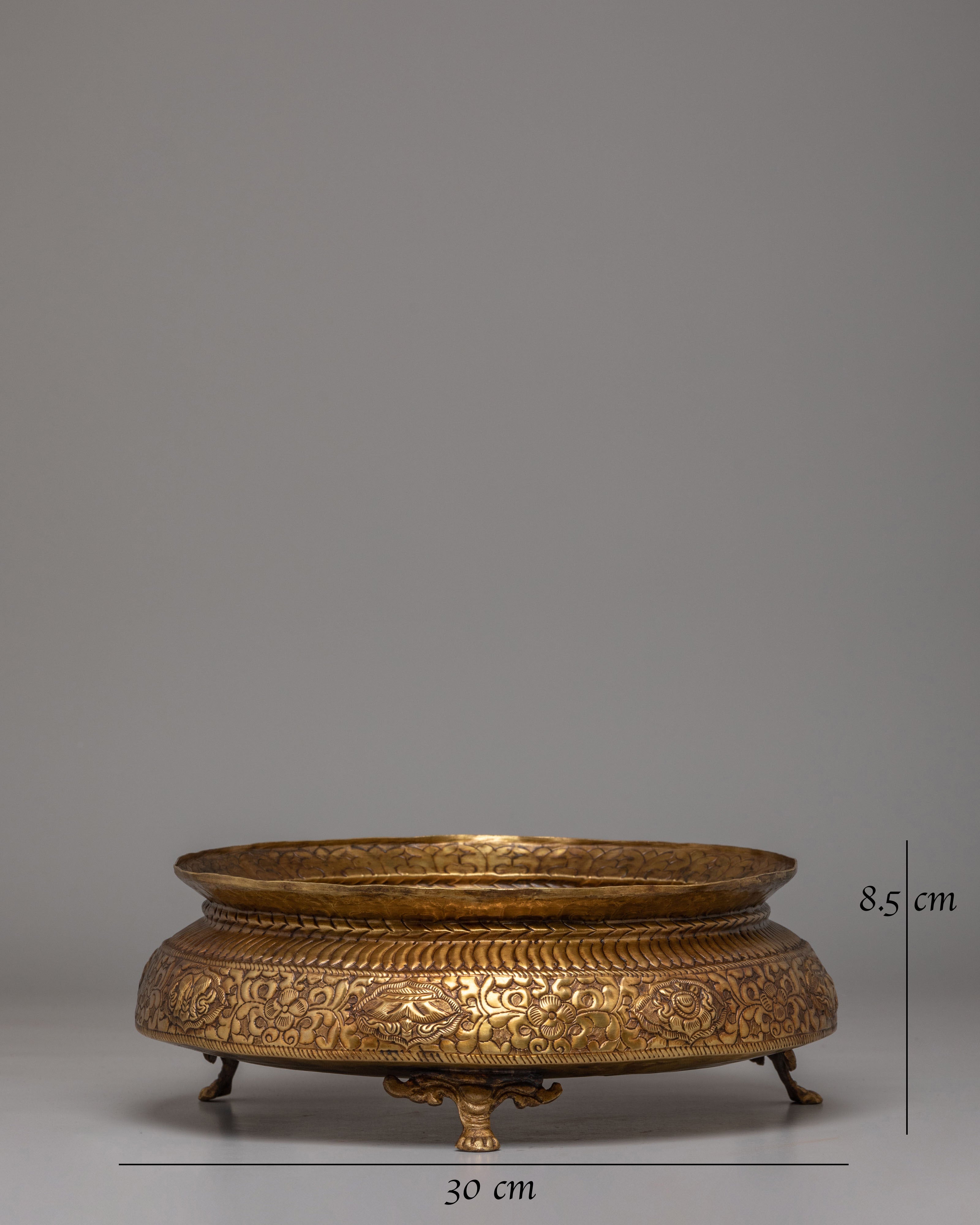 Himalayan Khadkulo Offering Plate | Sacred Ritual Plate
