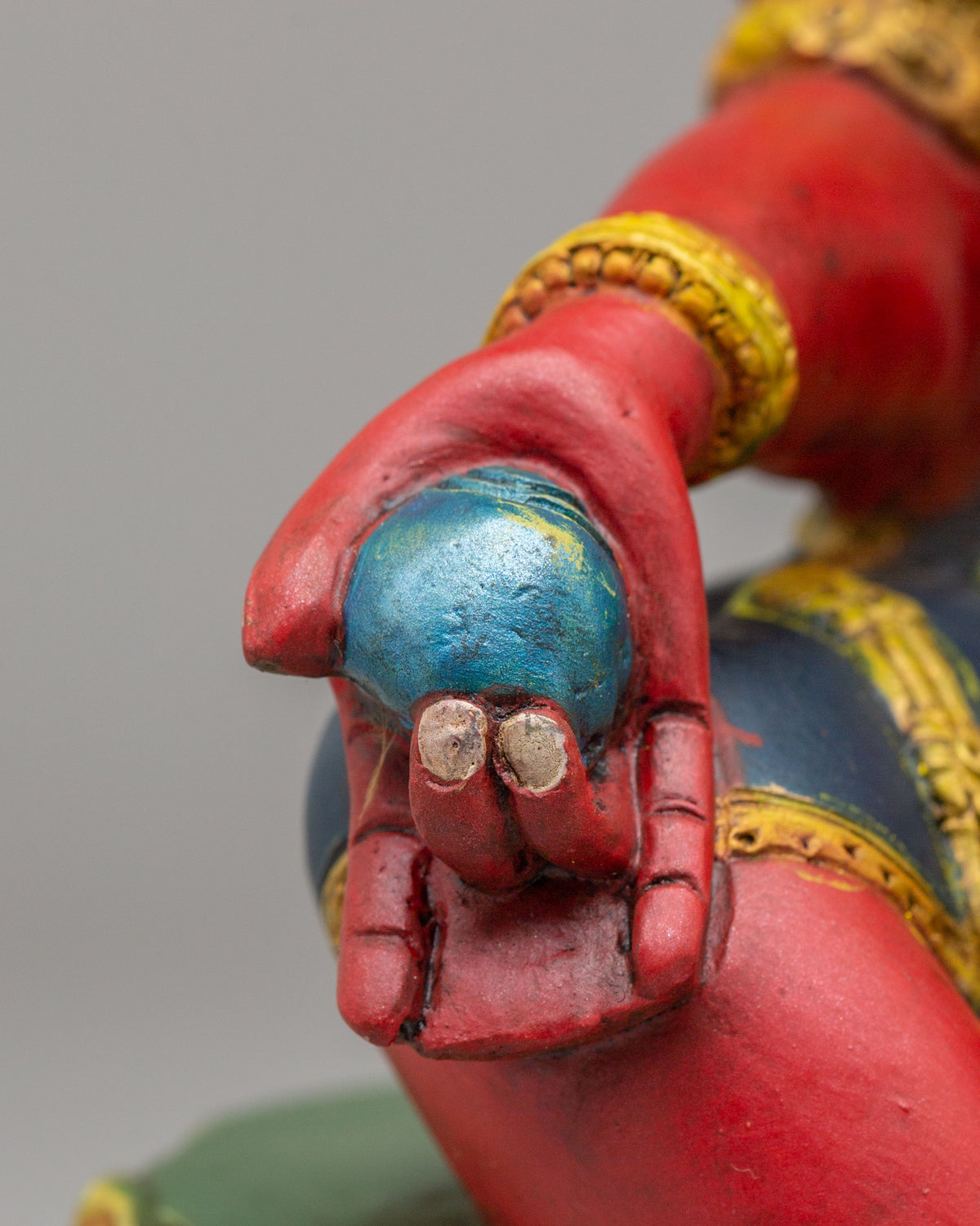 Himalayan Dzambhala Altar Deity Statue | Tibetan Wealth Deity Figurine