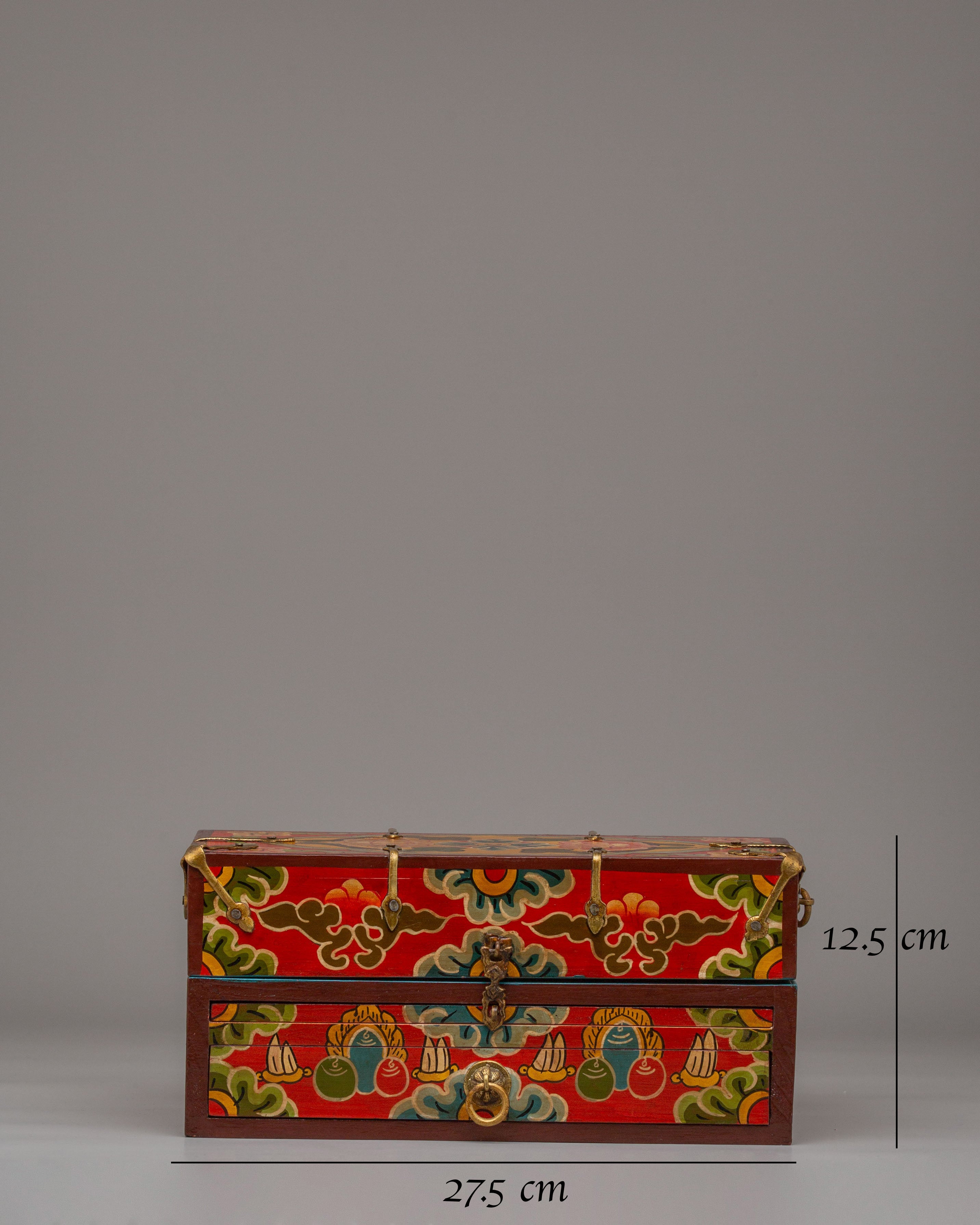 Tibetan Wooden Altar Box | Spiritual Storage Altar Box