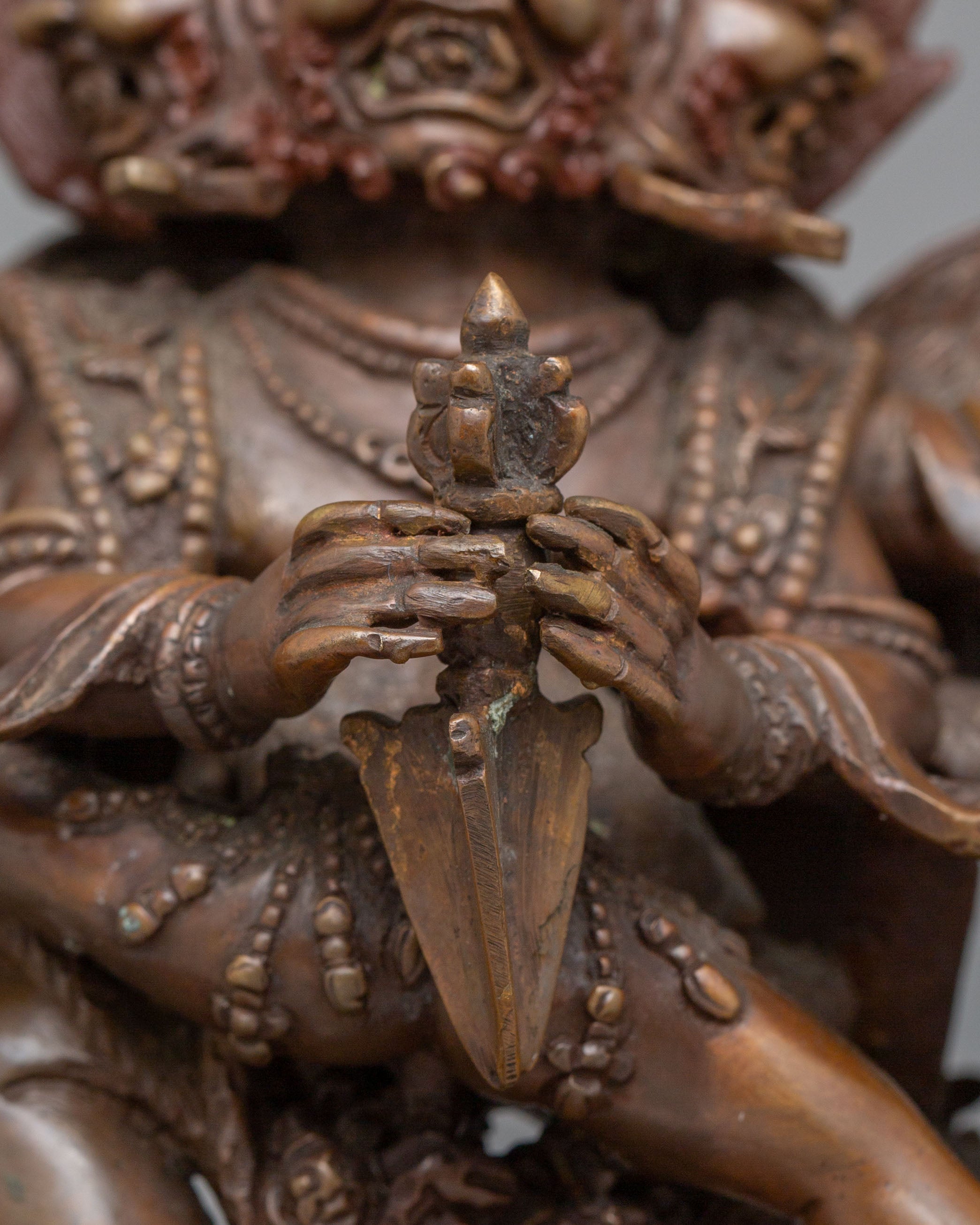 Himalayan Vajrakilaya Statue | Sacred Buddhist Sculpture