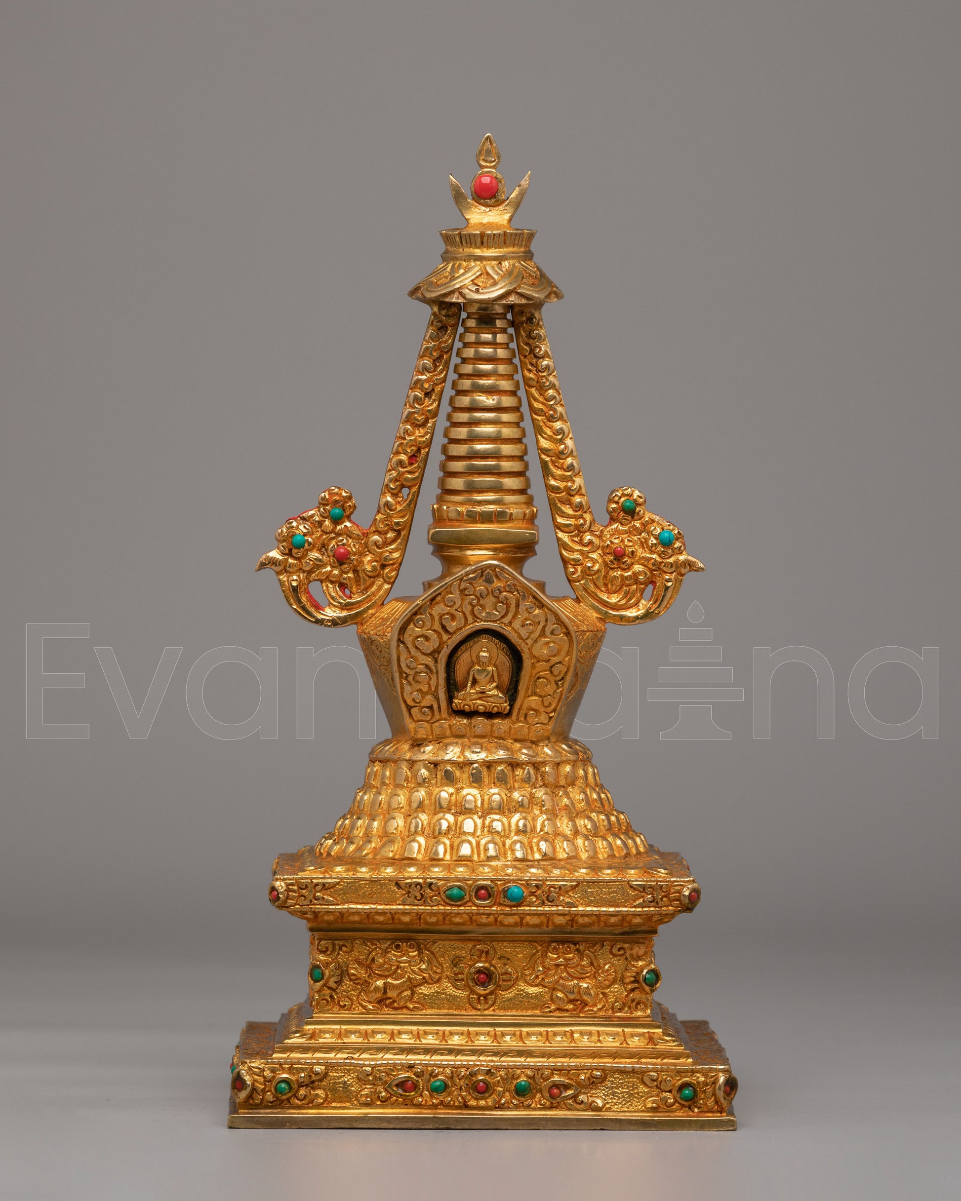 Handmade Lotus Blossom Stupa