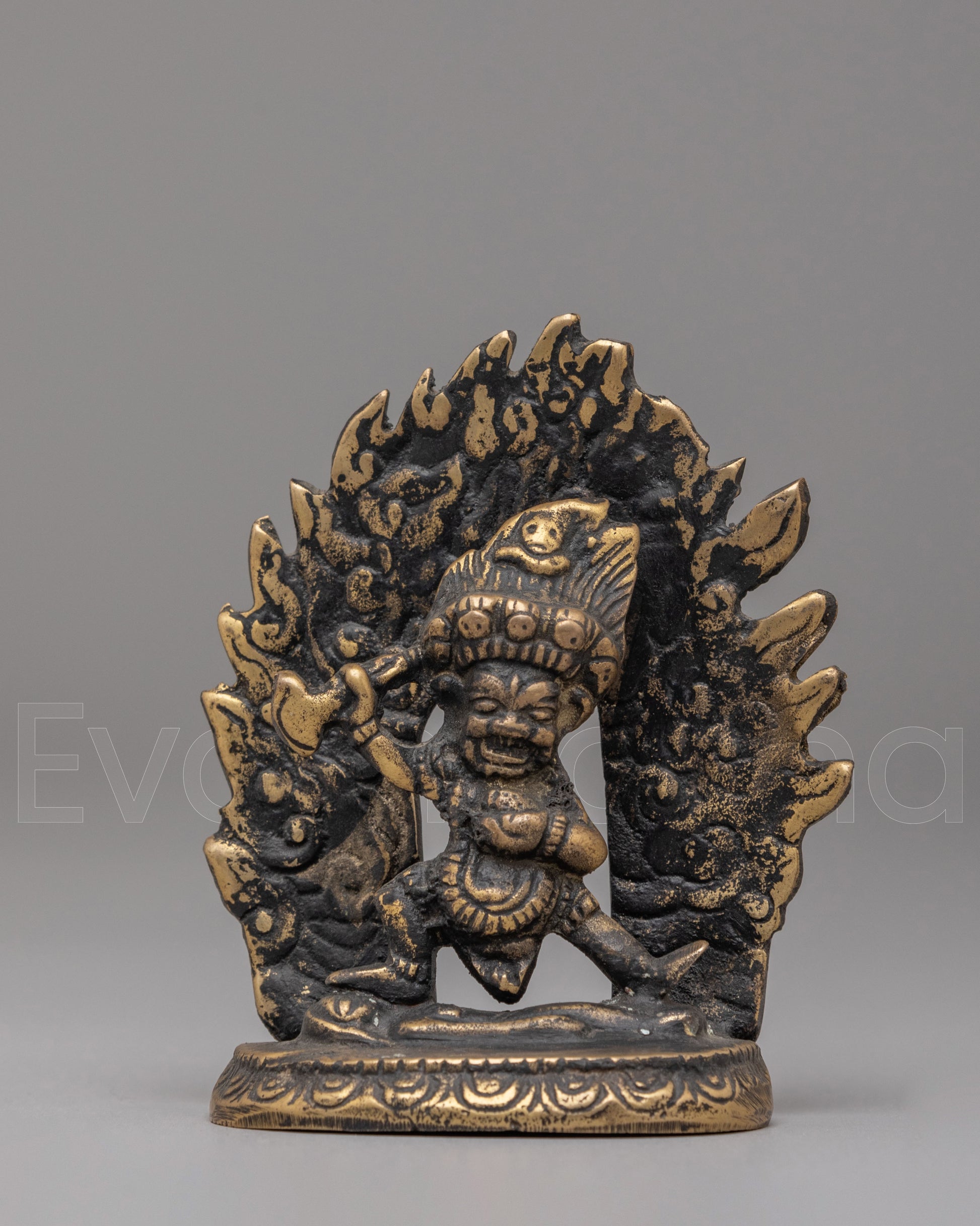 Buddhist Protector Deity Mahakala Statue